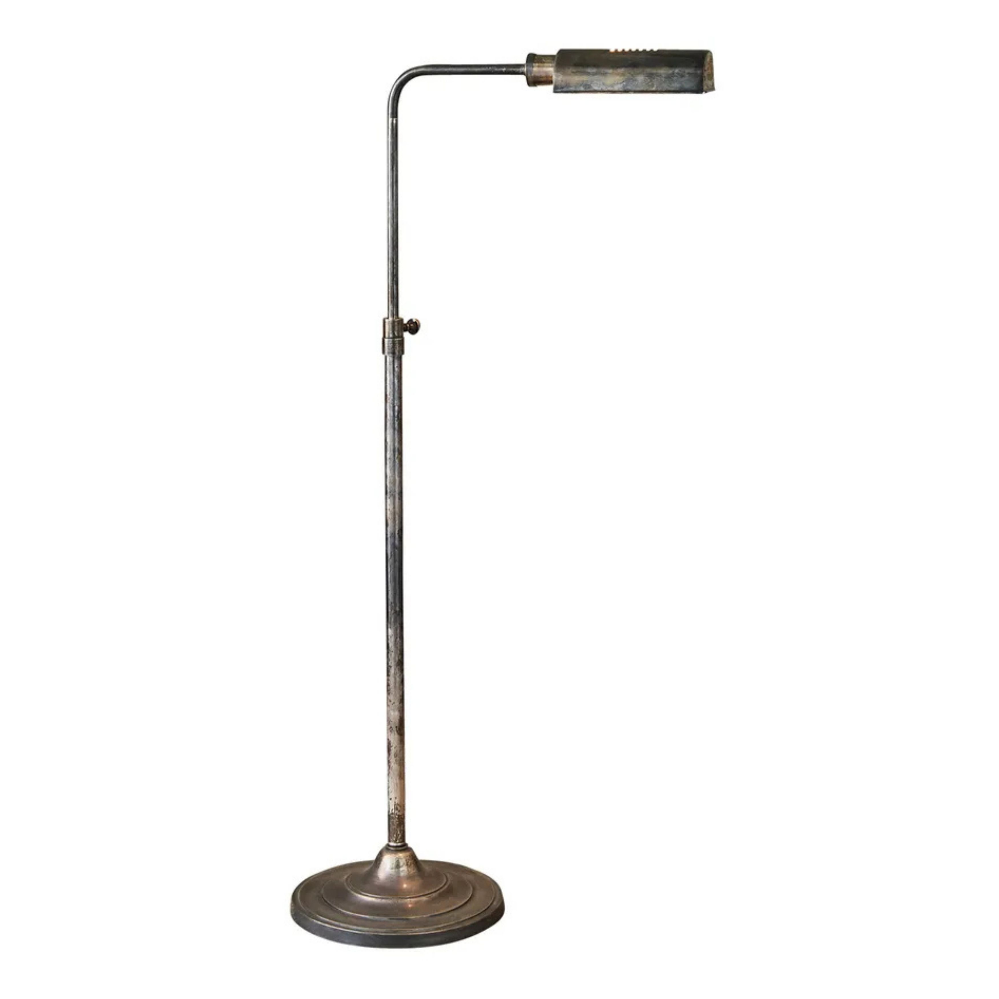 Brooklyn Antique Silver Floor Lamp