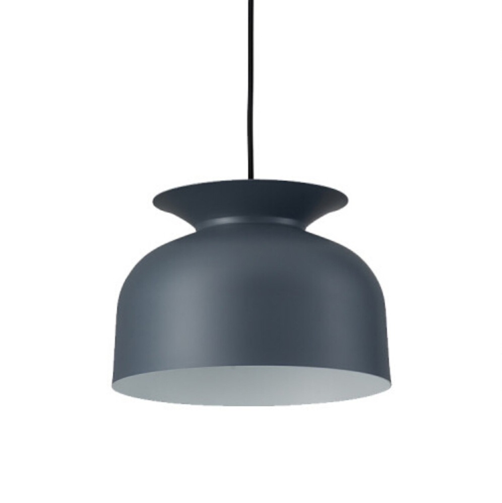 Wide Metal Bell Pop Art Minimalist Pendant Light - Grey