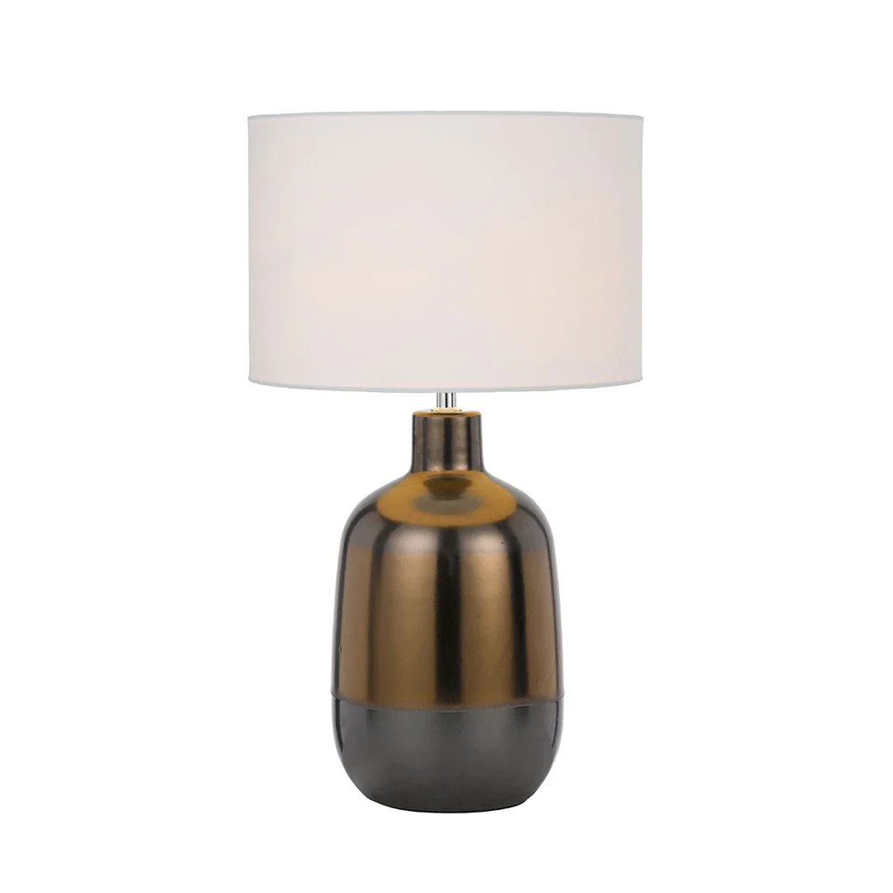 Aaron Weathered Bronze Ceramic Table Lamp