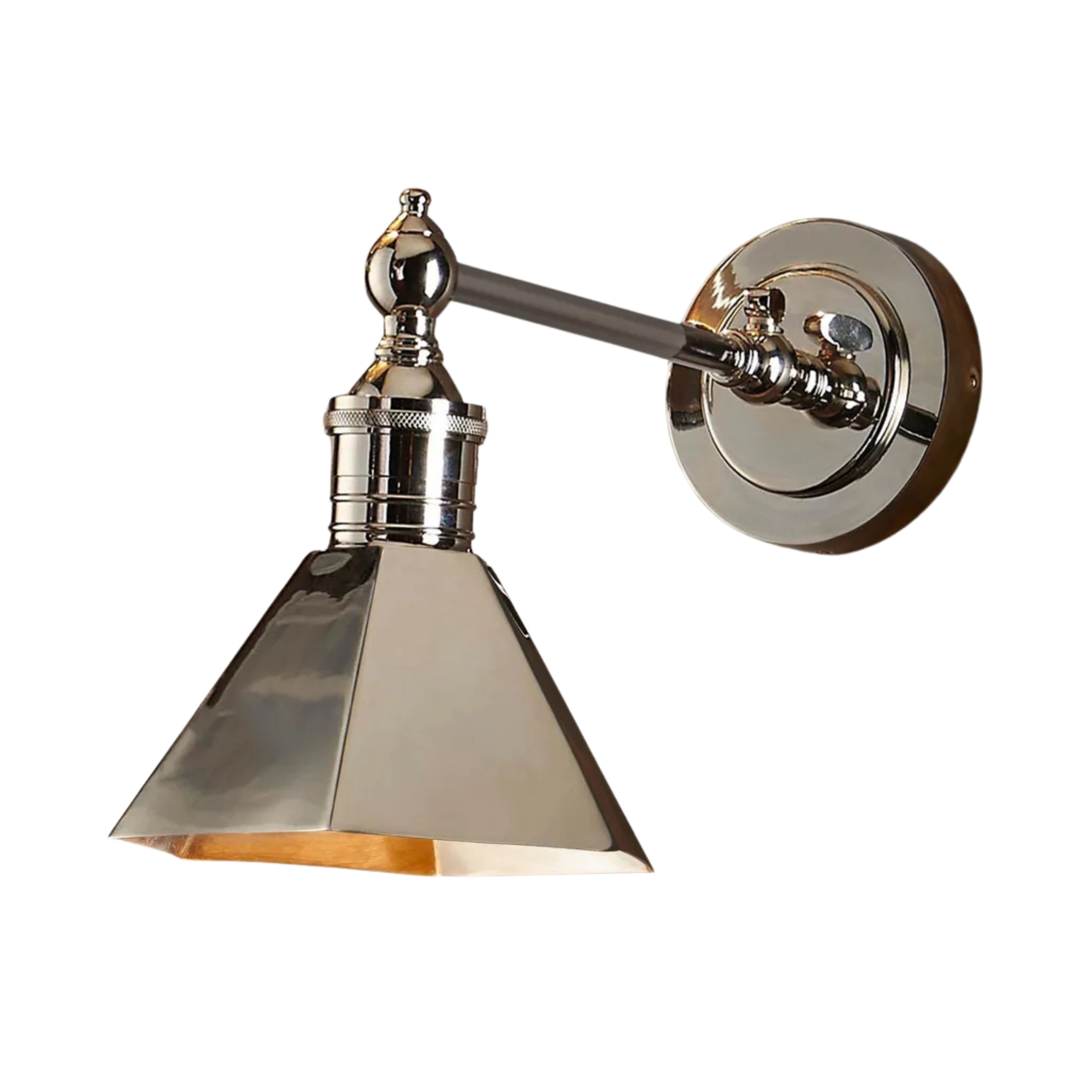 Mayfair Polished Nickel Wall Lamp