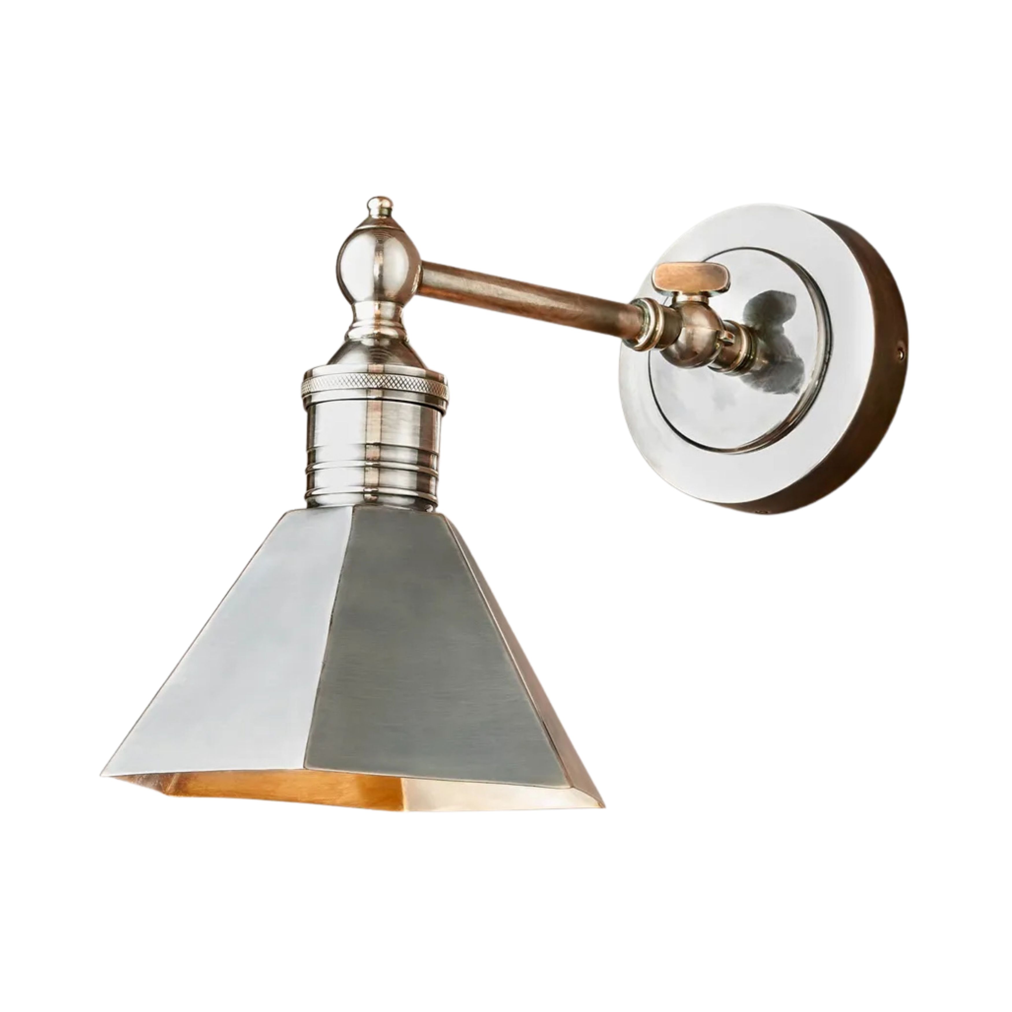 Mayfair Antique Silver Wall Lamp