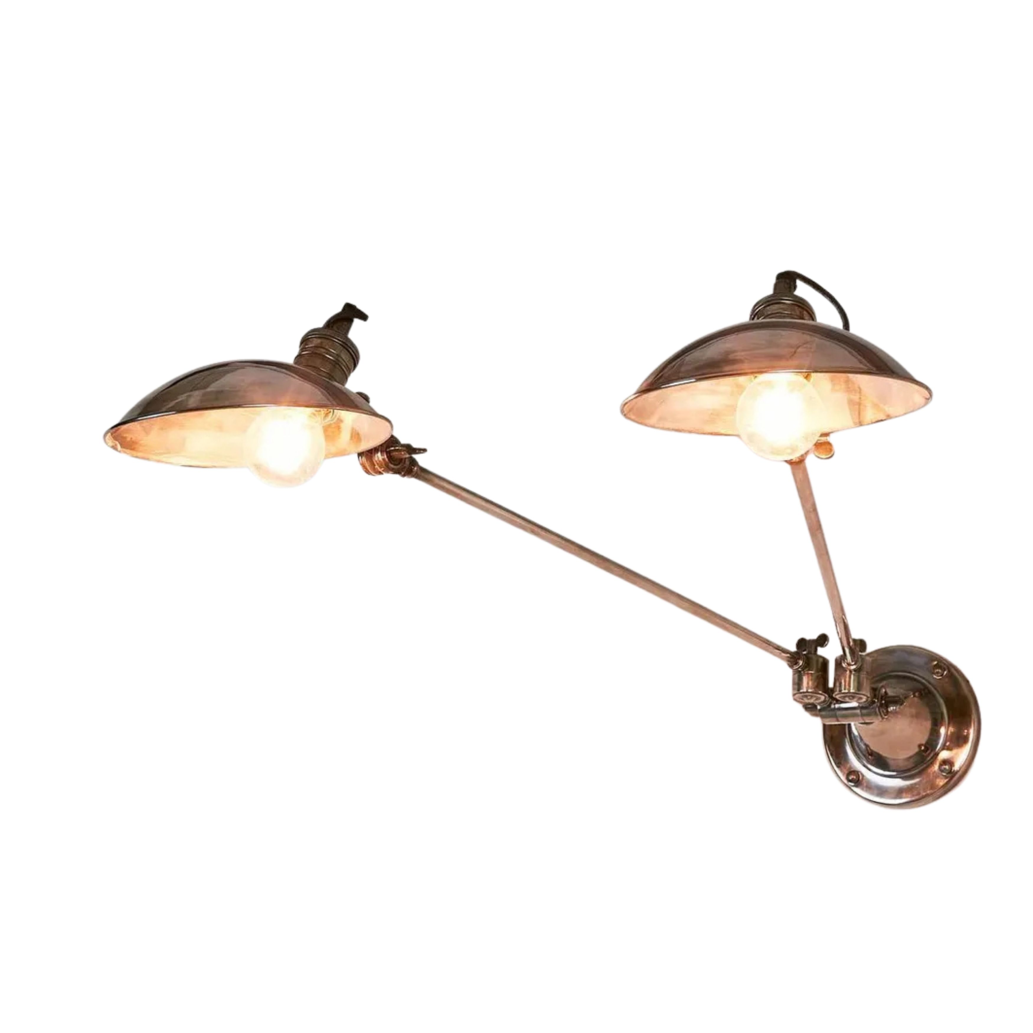 Remington Silver Double Arm Wall Light