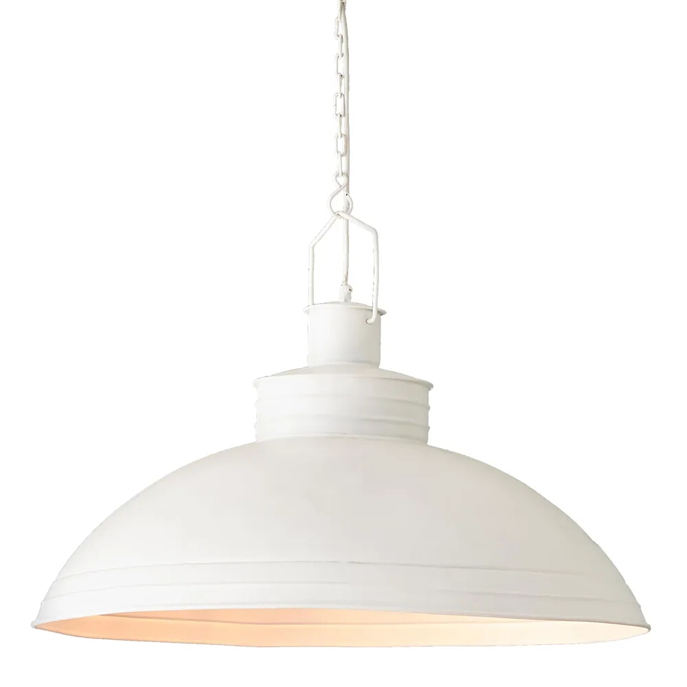 Sullivan White Dome Industrial Pendant Light