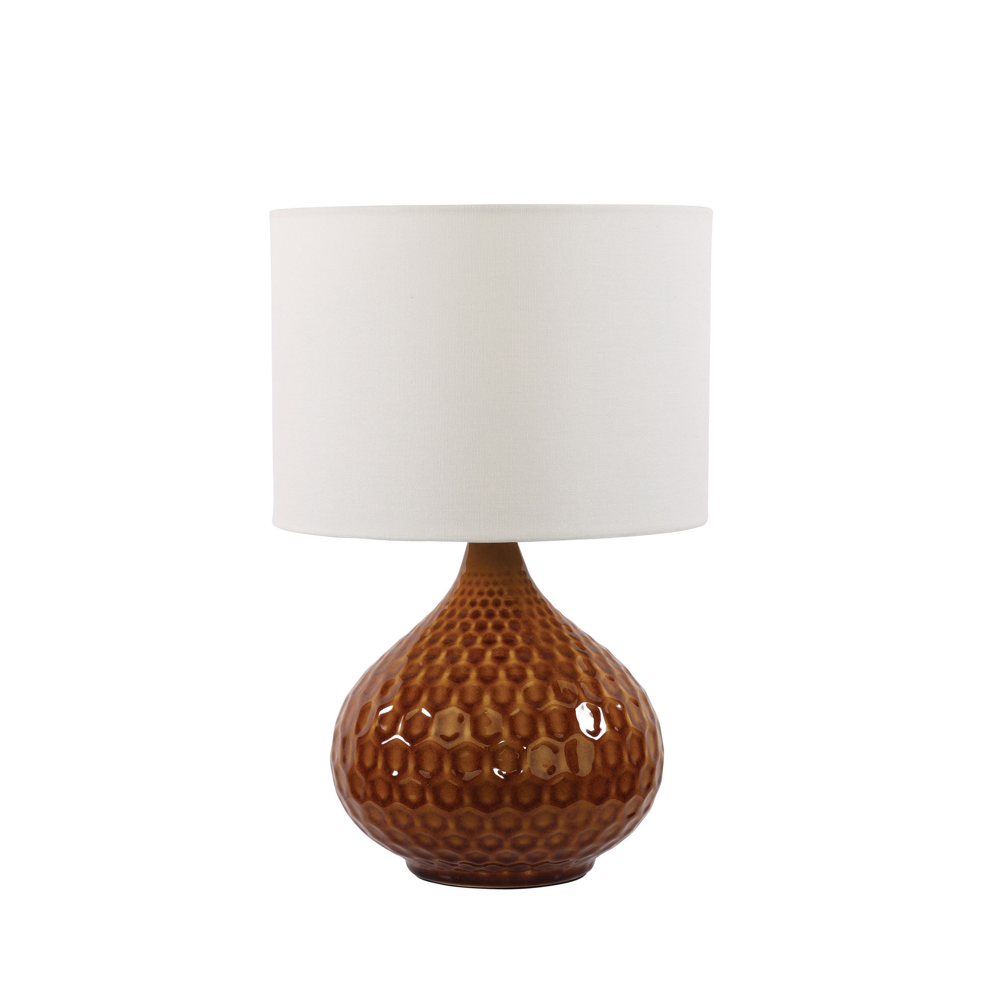 Adonis Shiny Orange Ceramic Table Lamp