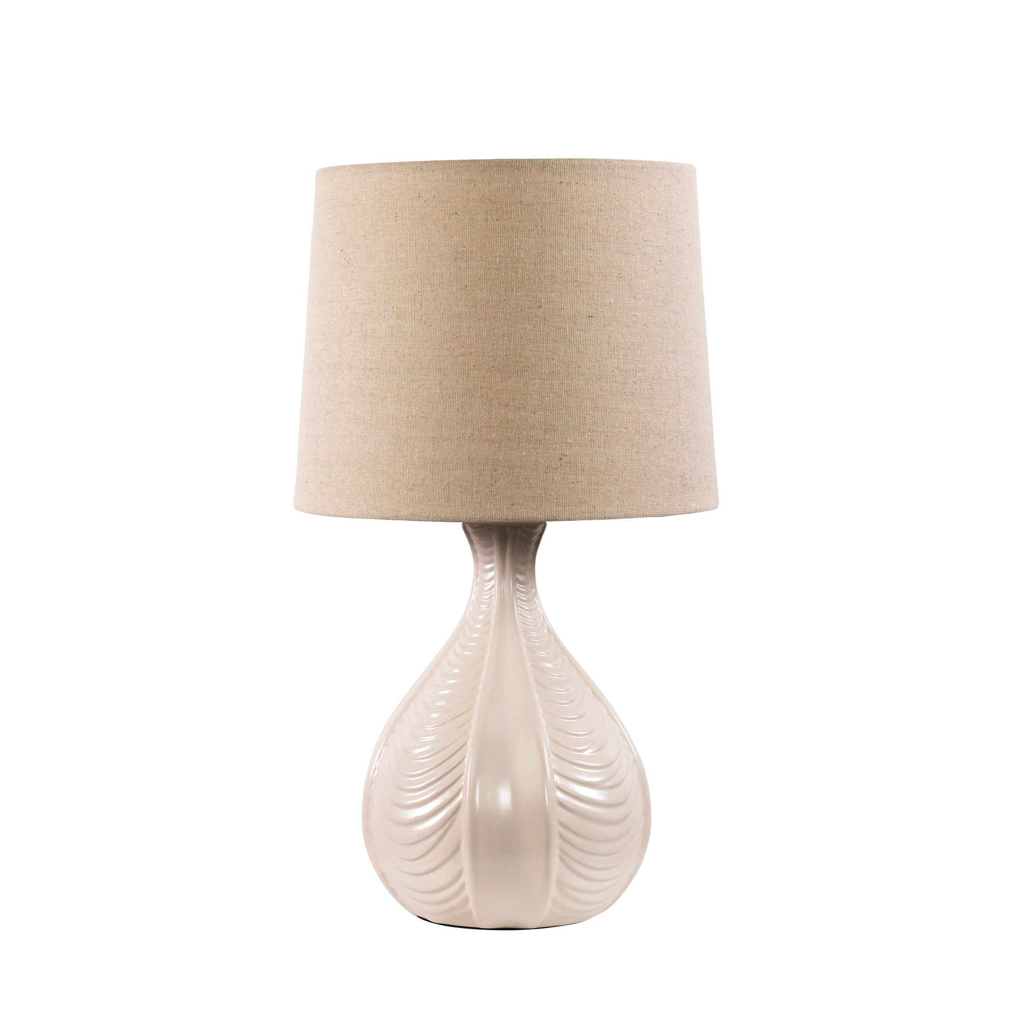 Gavin Textured Off White Ceramic Table Lamp