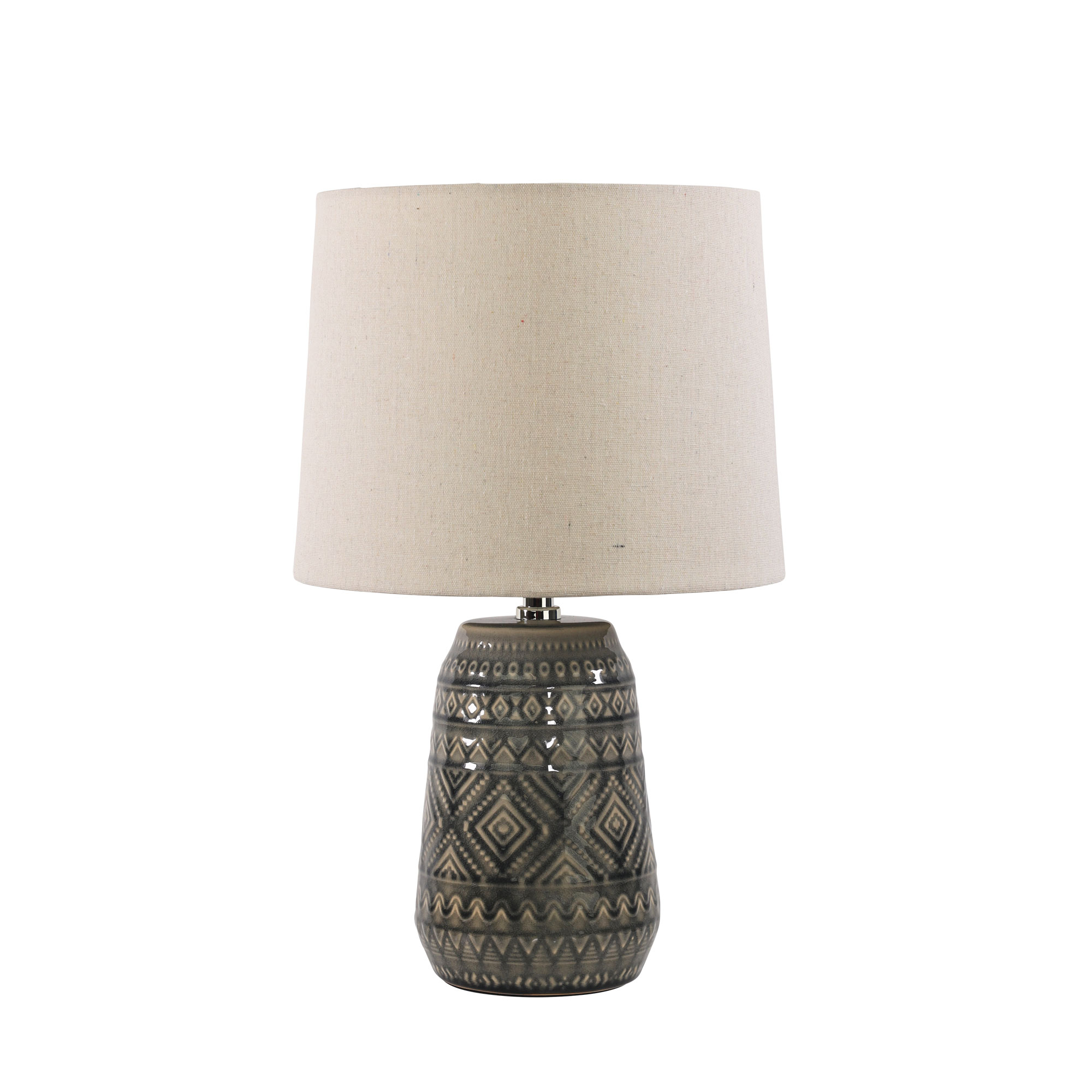 Sandra Ethnic Patterned Ceramic Table Lamp