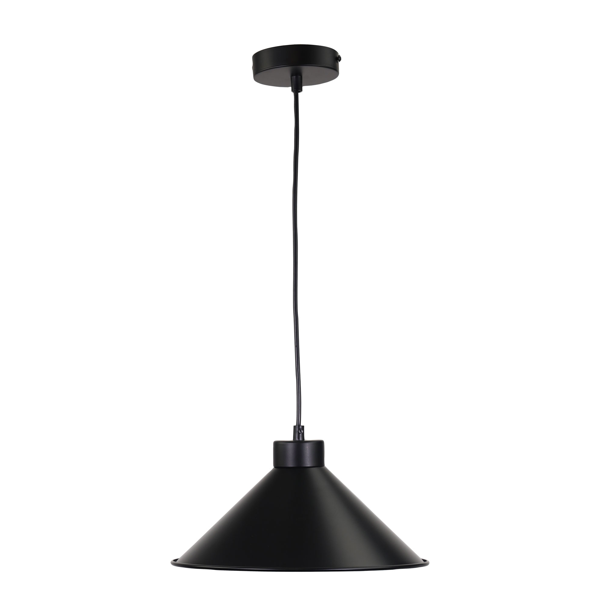 Vivienne Black Cone Metal Pendant Light