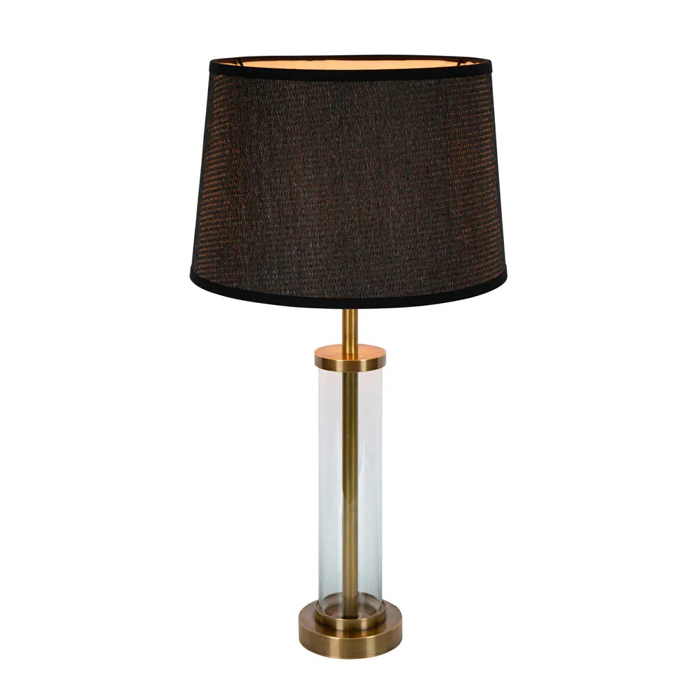 vintage brass floor lamp with glass table