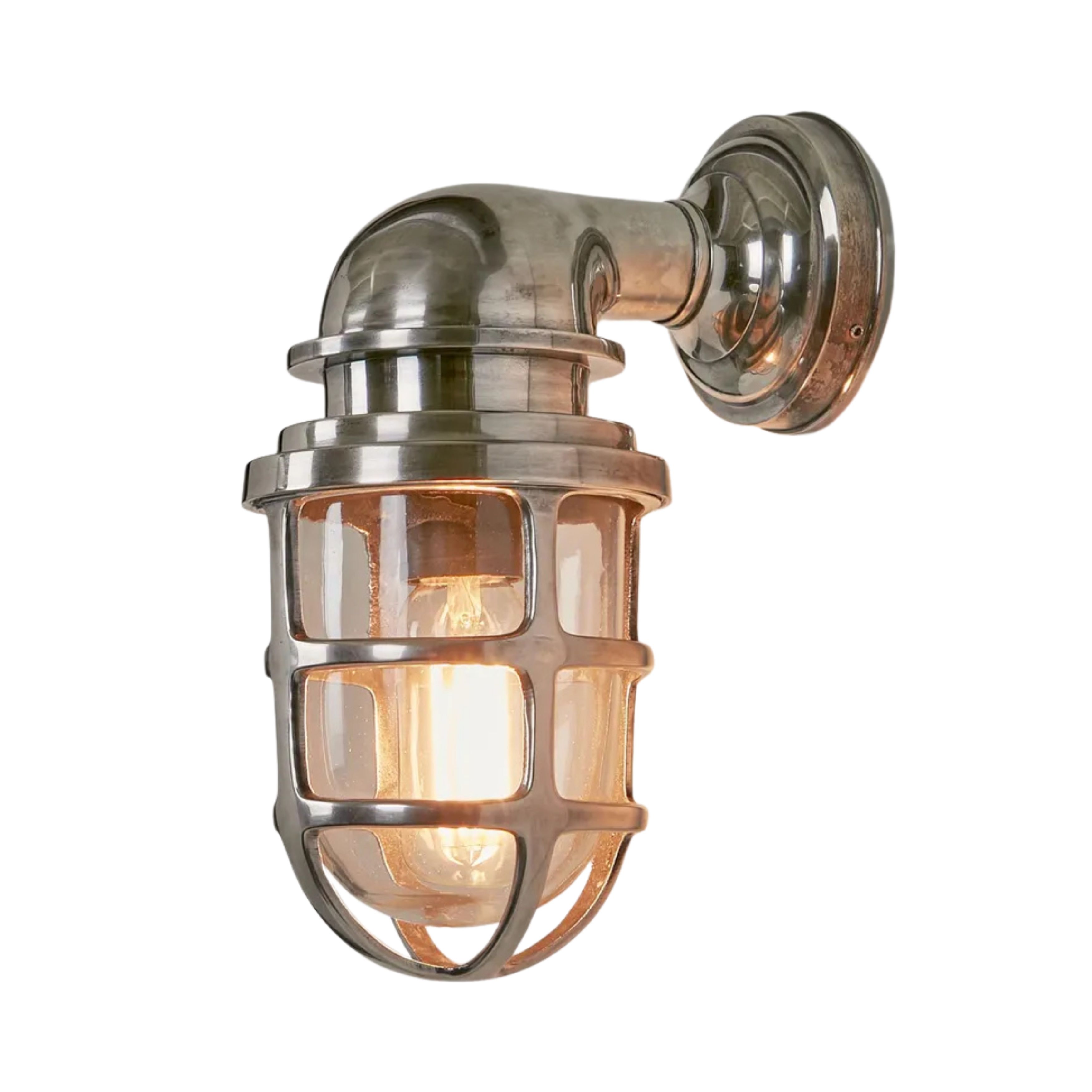 Porto Antique Silver Wall Lantern