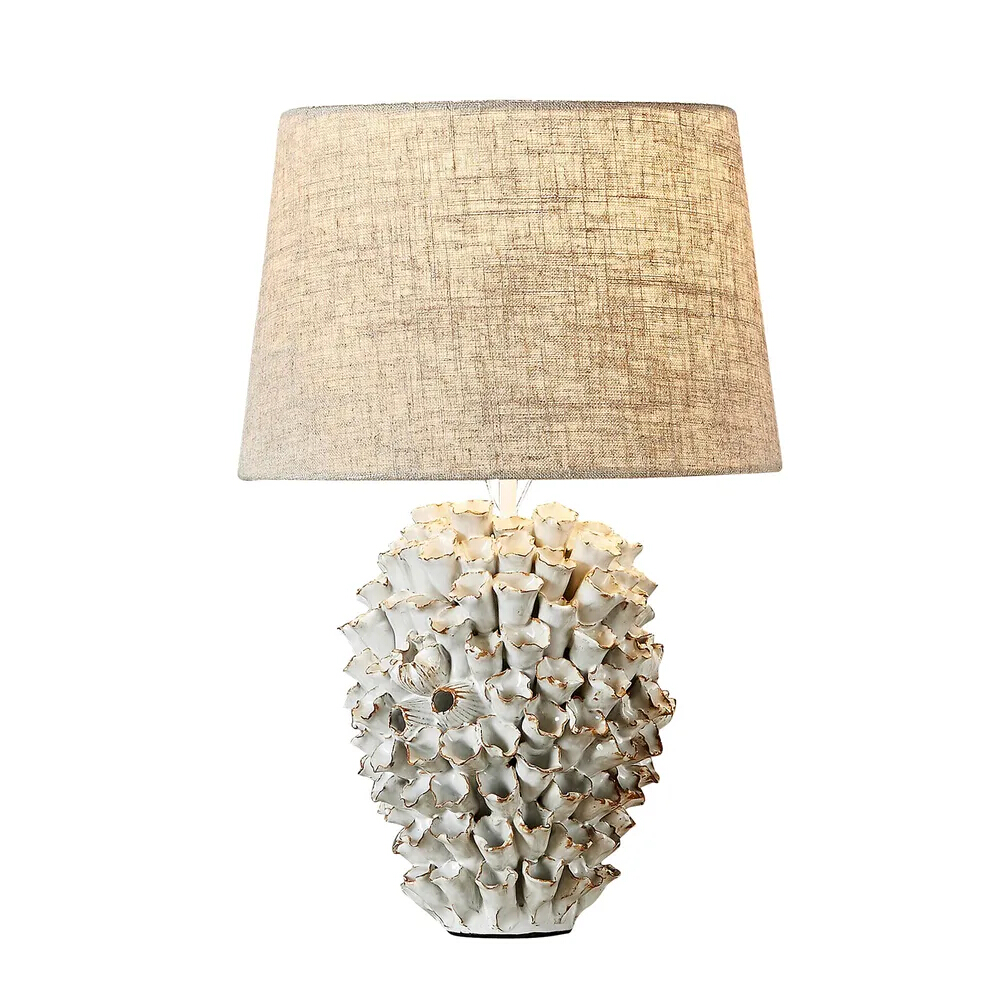 Londolozi Cream Ceramic Table Lamp