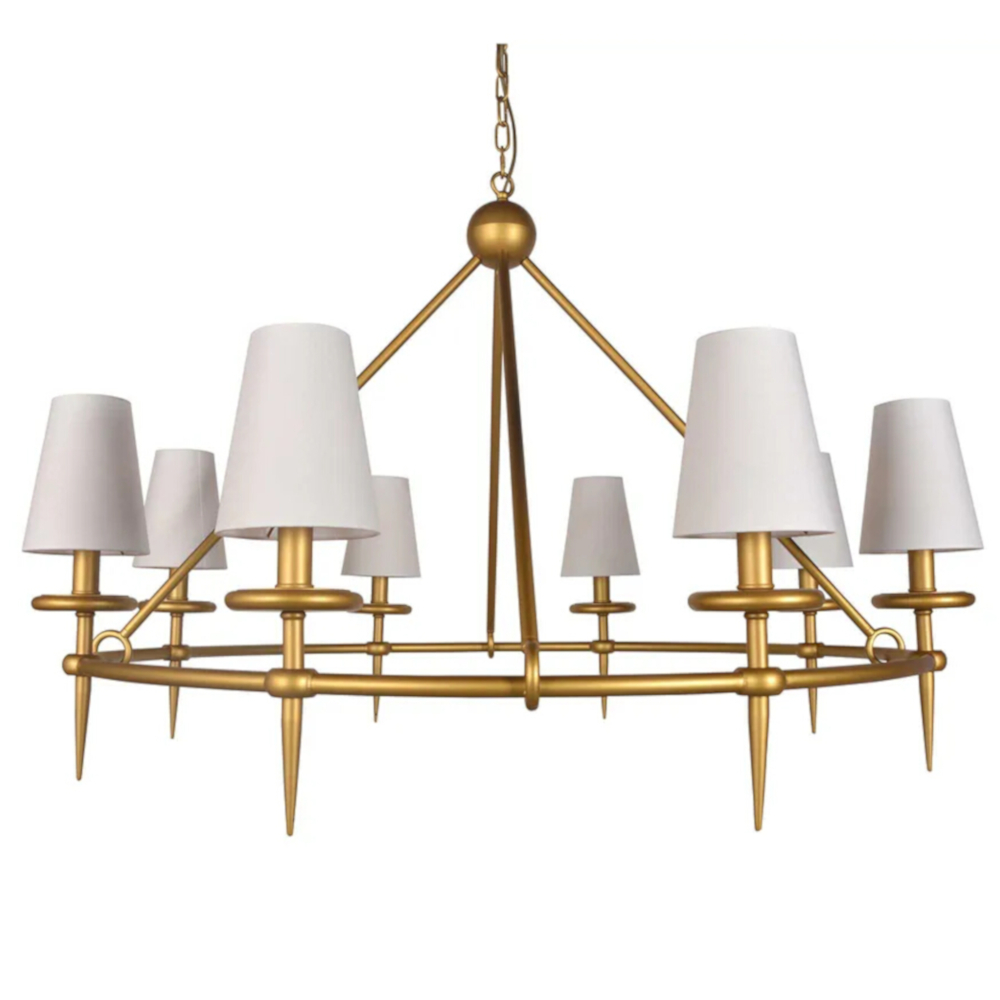 Wessex Brushed Gold Classic Pendant Chandelier
