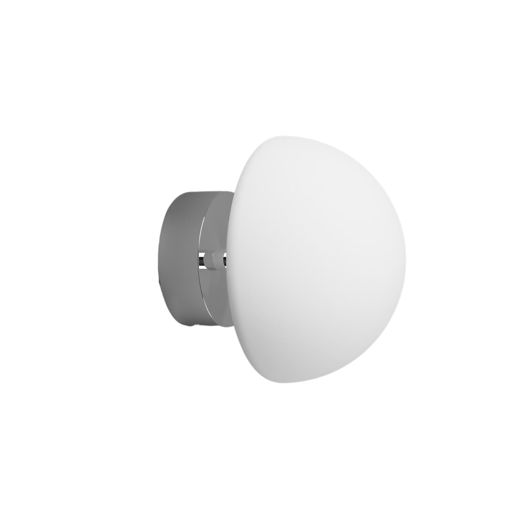 Orb Chrome Short Arm Dome Wall Light