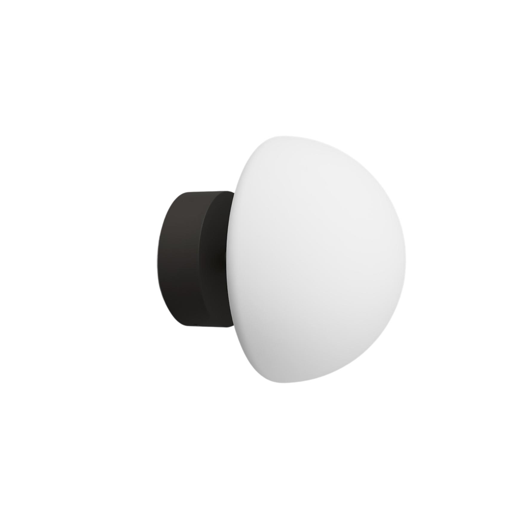 Orb Dark Bronze Short Arm Dome Wall Light