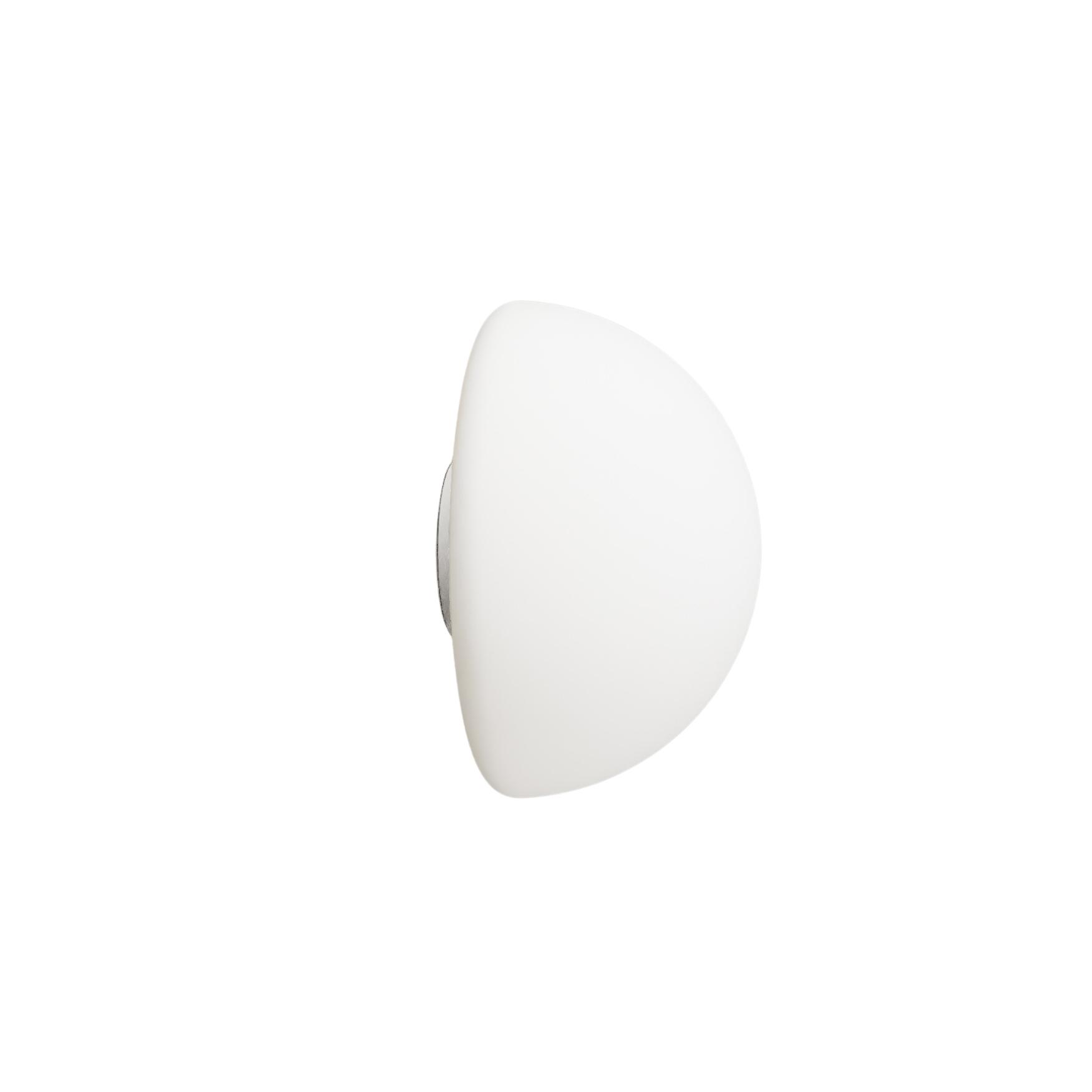 Orb White Dome Glass Mirror Wall Lamp