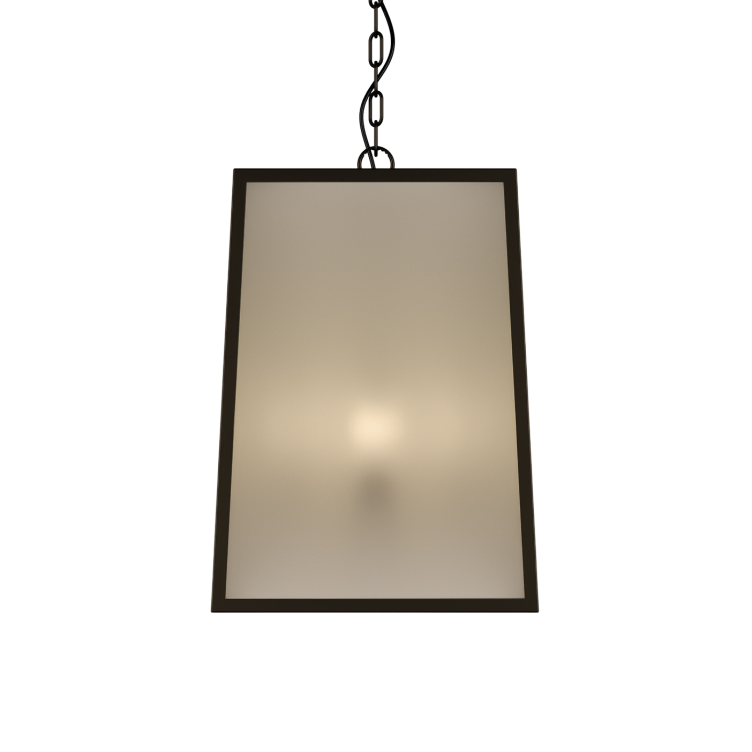 Dover Old Bronze Frosted Glass Lantern Pendant