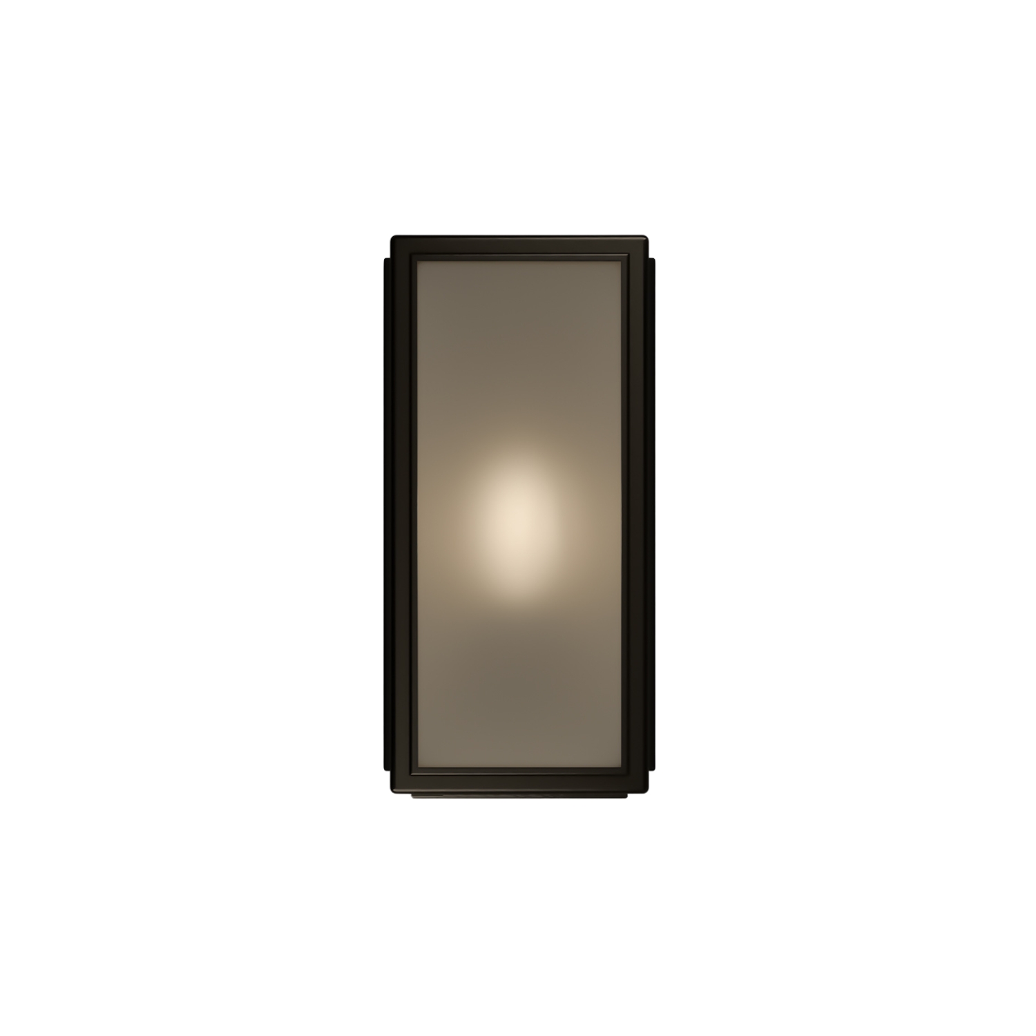 Lille Old Bronze Frosted Glass Lantern Wall Light