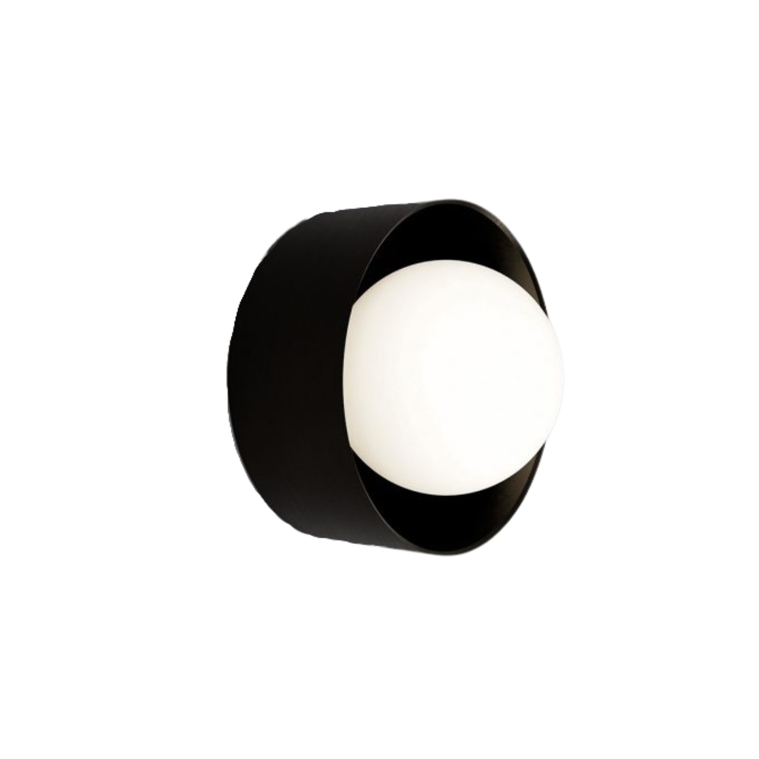 Orb Sur Iron Acid Washed Glass Wall Light