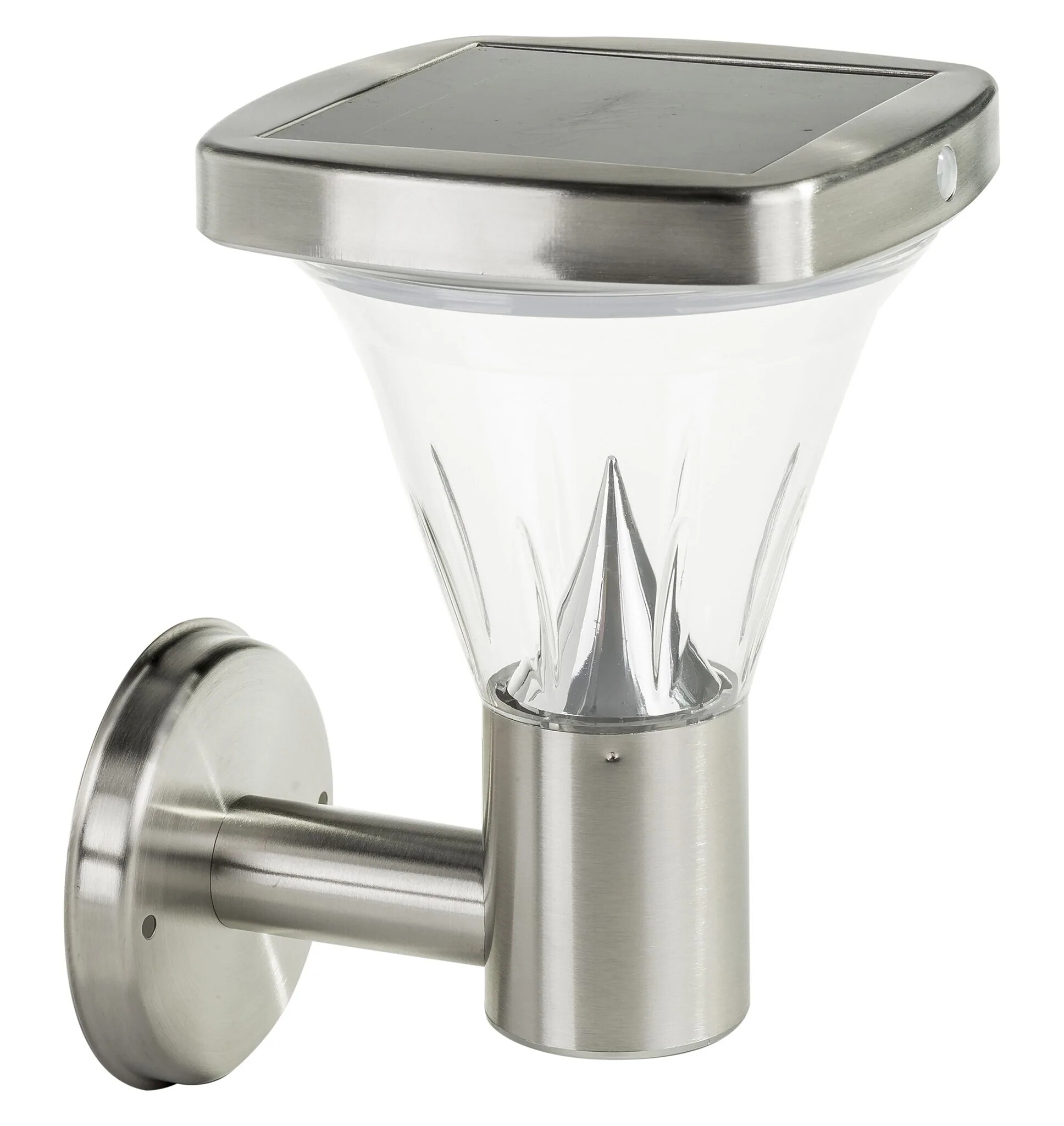 Stainless Steel Square Lid Solar Wall Light with Motion Sensor