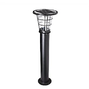 Cole Black Commercial Solar Bollard Light