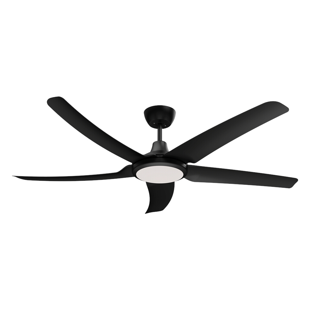 Hover Black 56" DC Ceiling Fan with LED Light