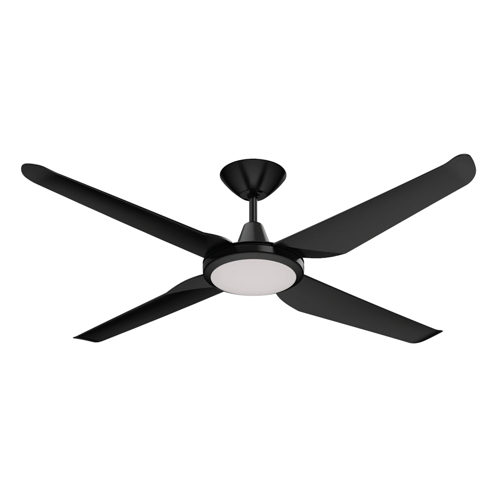 Motion Black 52" DC Ceiling Fan with LED Light