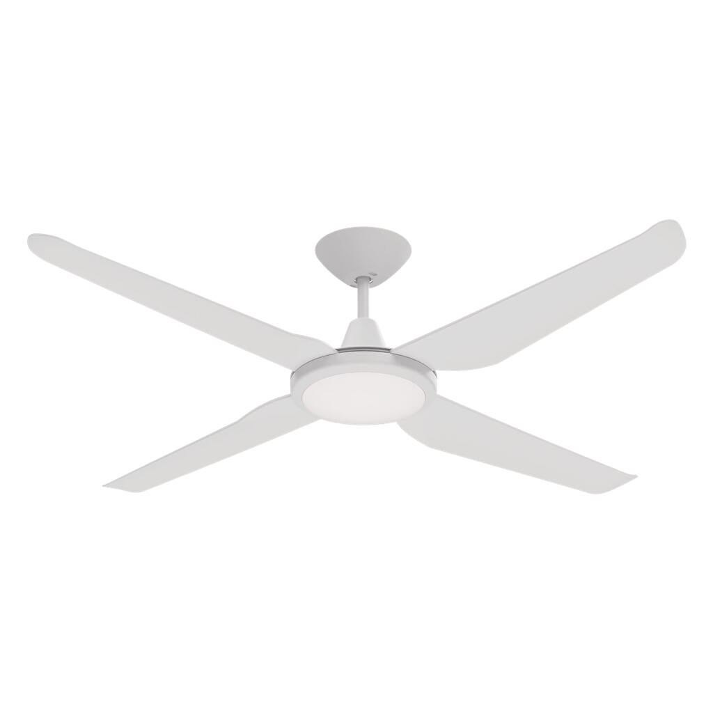 Motion White 52" DC Ceiling Fan with LED Light