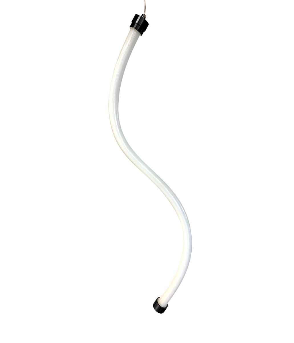 Esso Black Curved Pendant Light