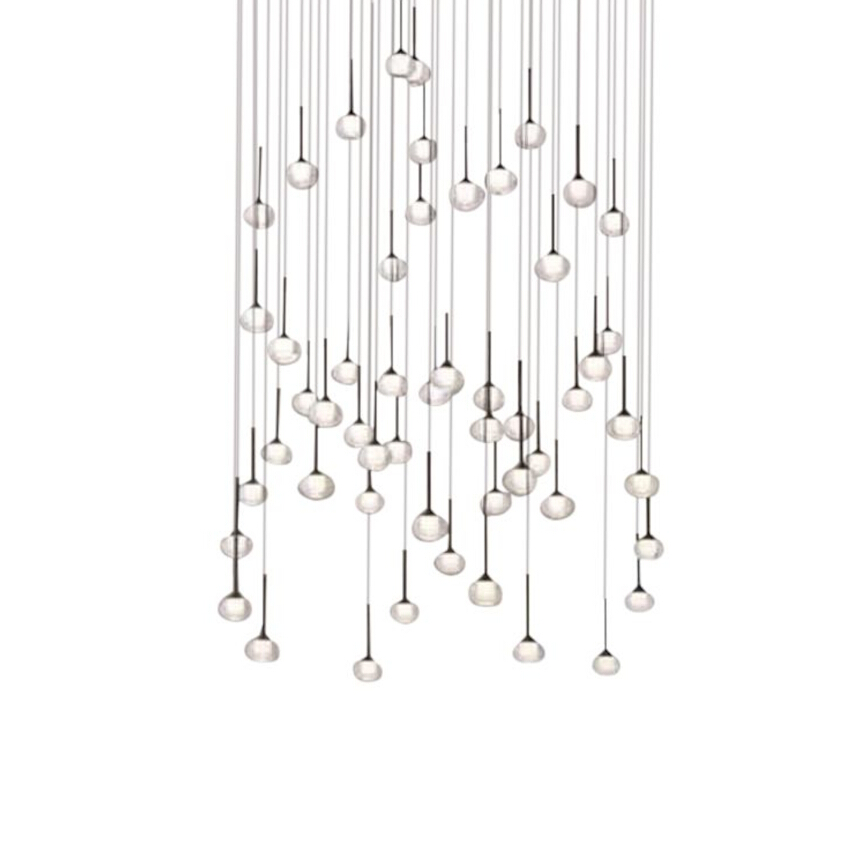 Toffee 55 Light Black Cluster Pendant Chandelier