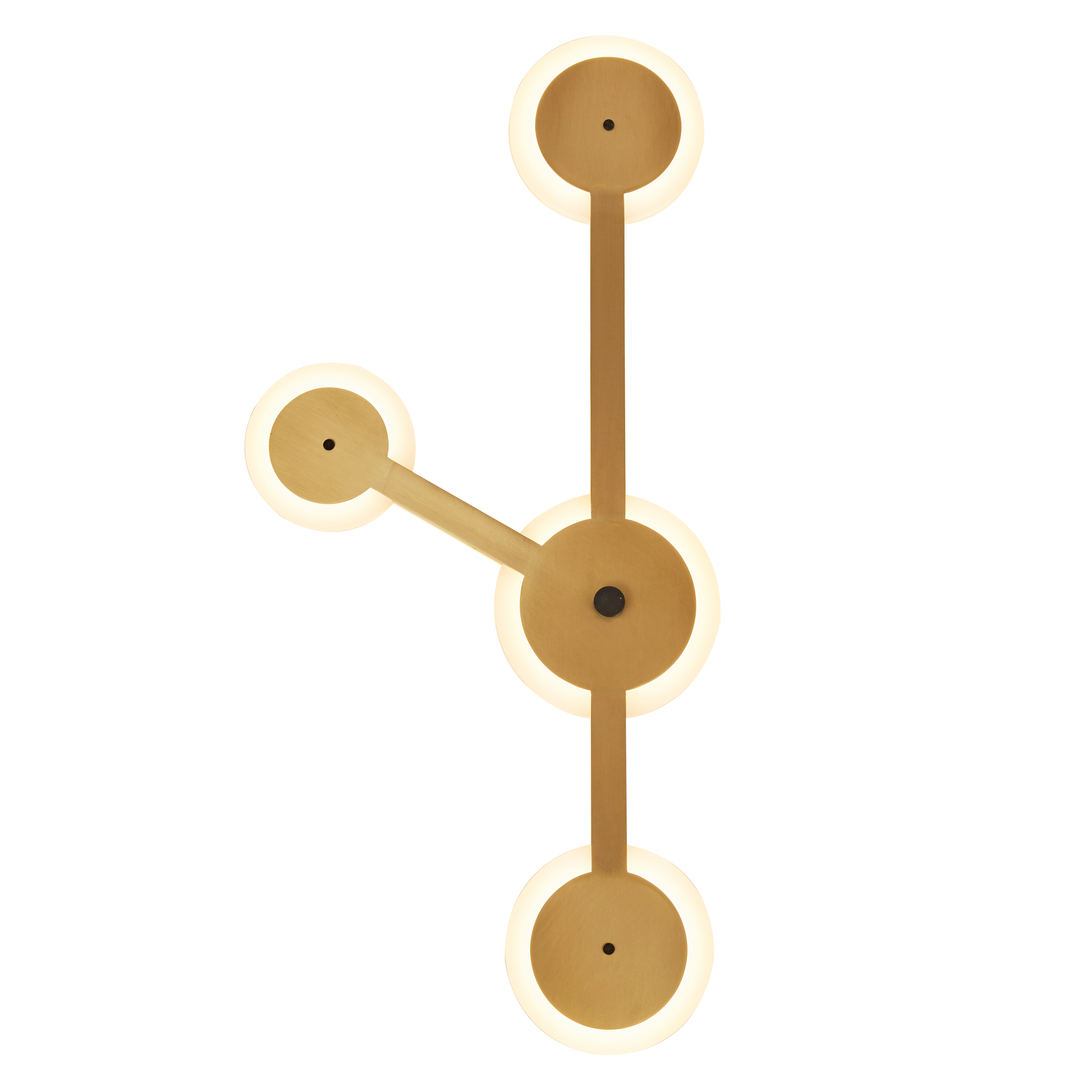Agatha Contemporary Brass Wall Light