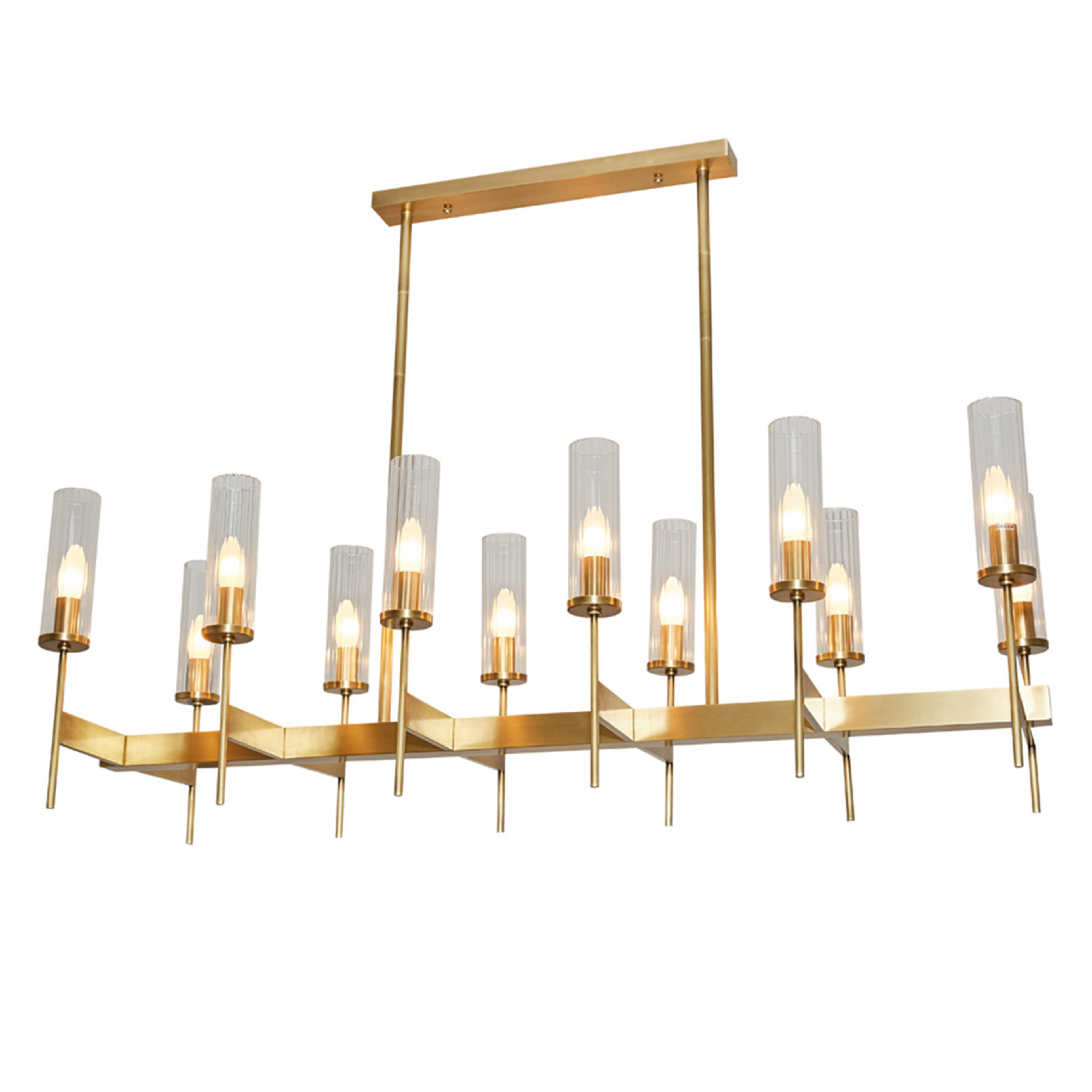 Bologna Vintage Brass Pendant Chandelier