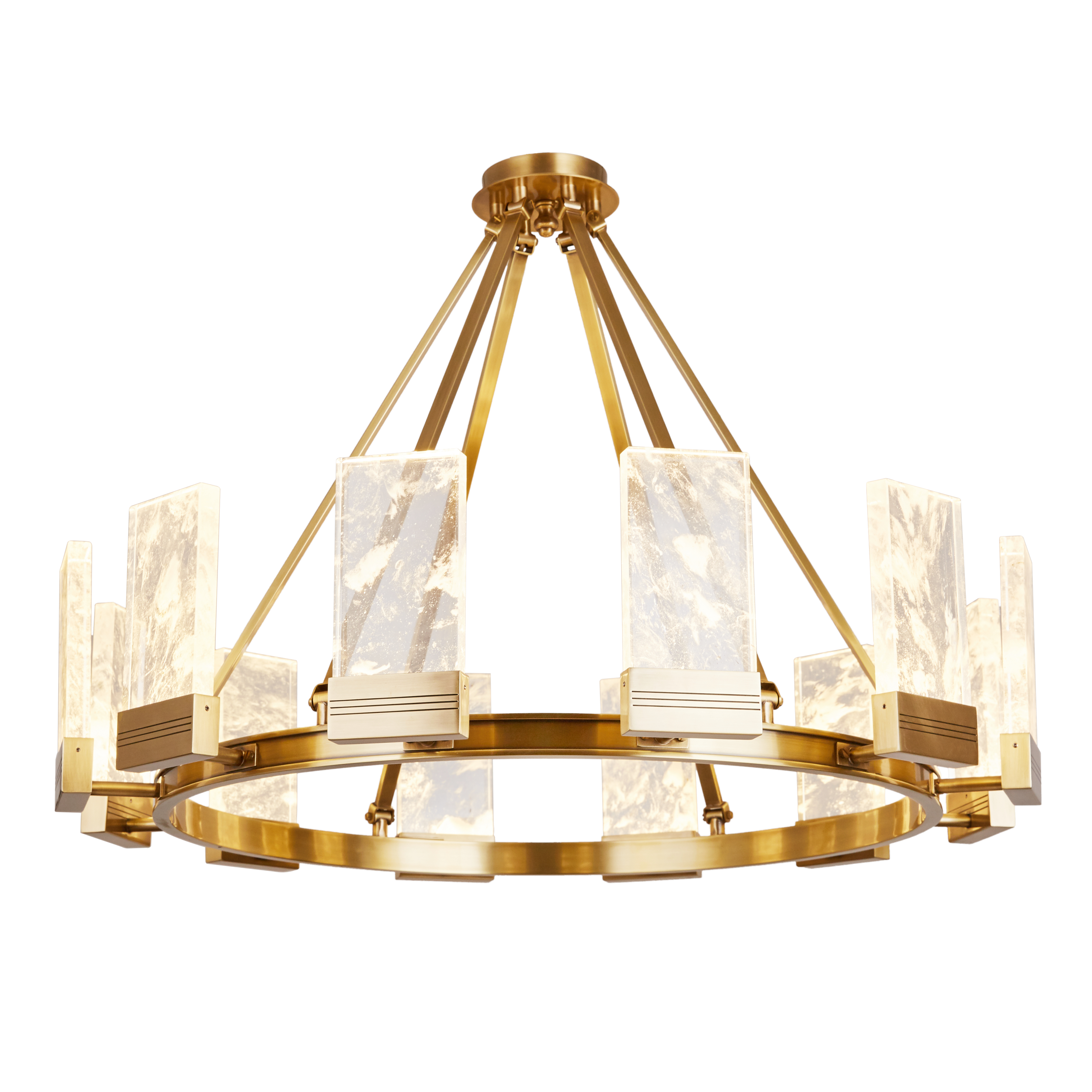 Chantily 12 Light Ring Frame Crystal Chandelier