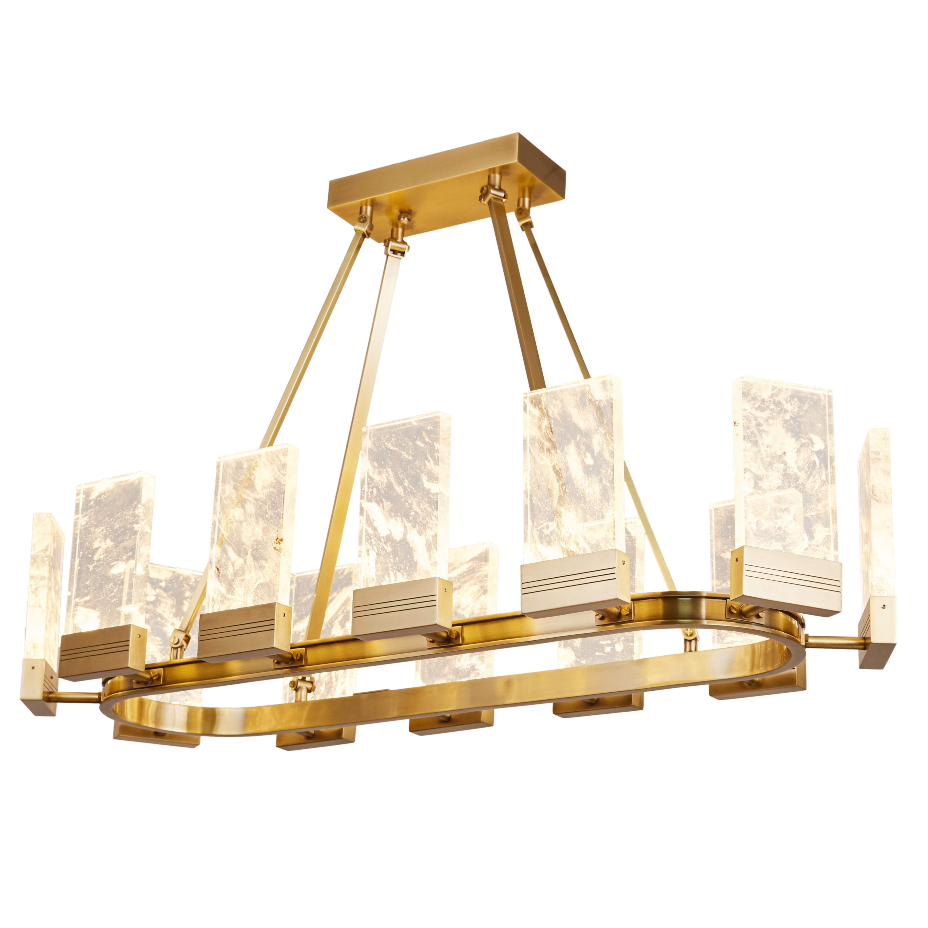Chantily Oval Frame Crystal Chandelier