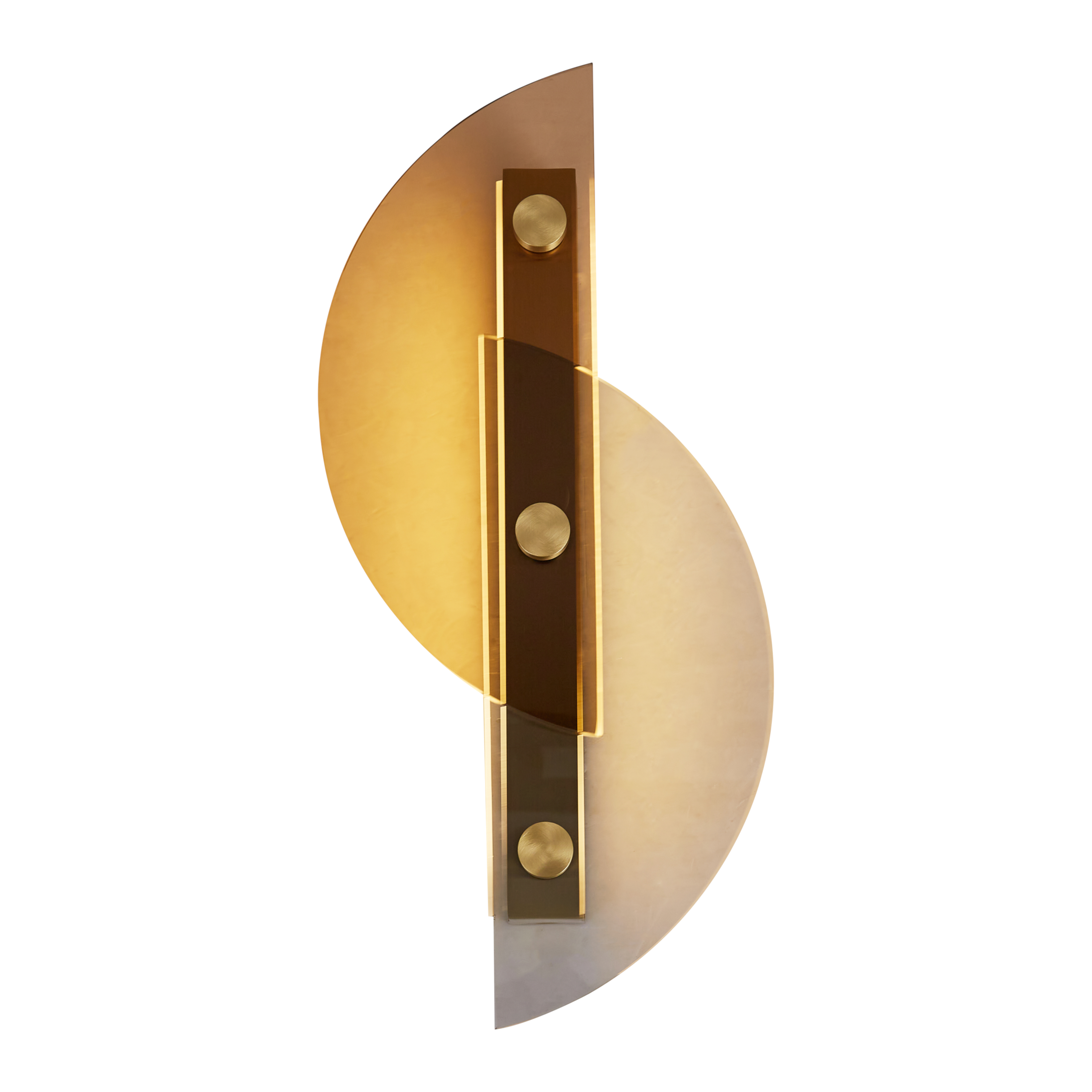 Phantom Contemporary Brass Wall Light
