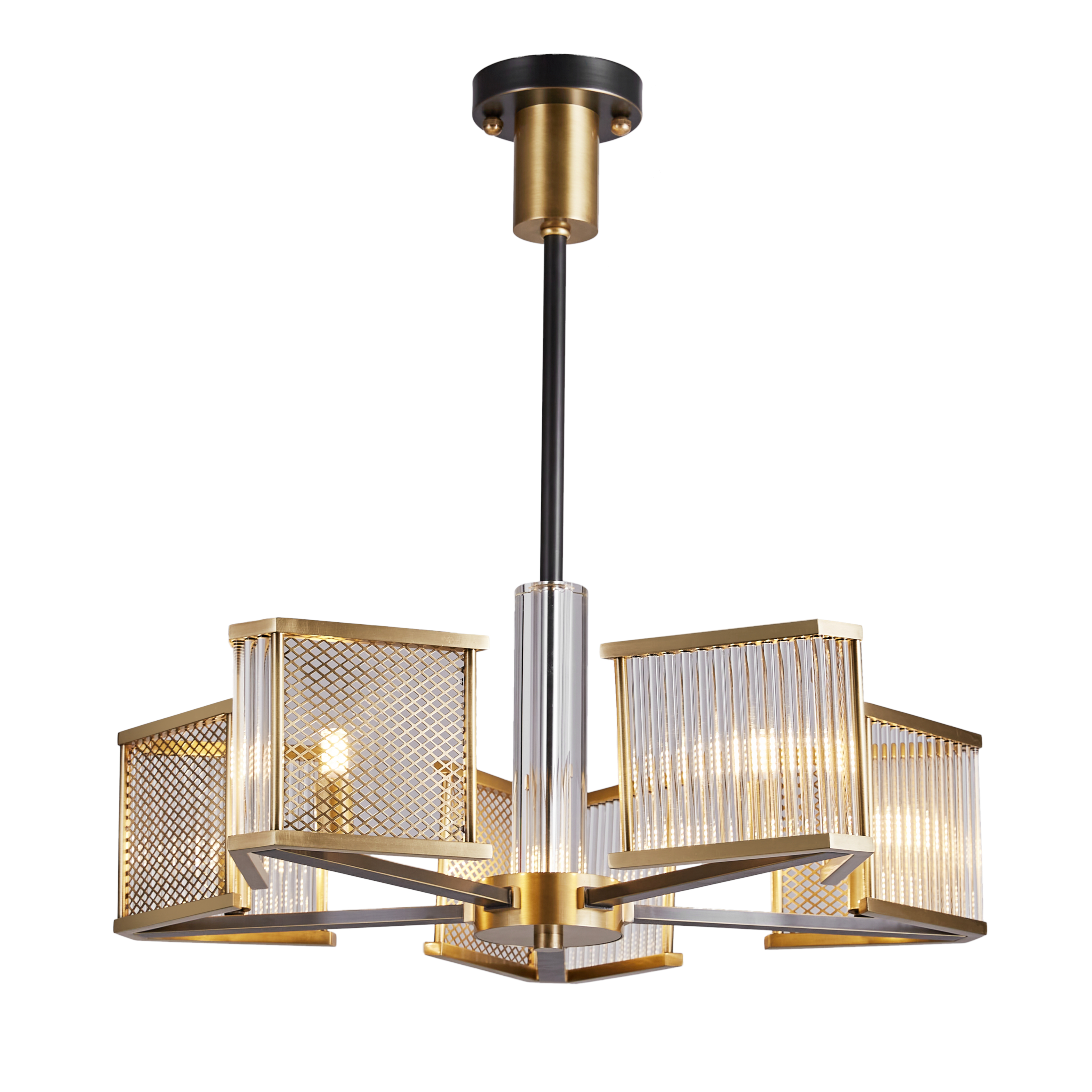 Sarajevo Copper Glass Pendant Chandelier