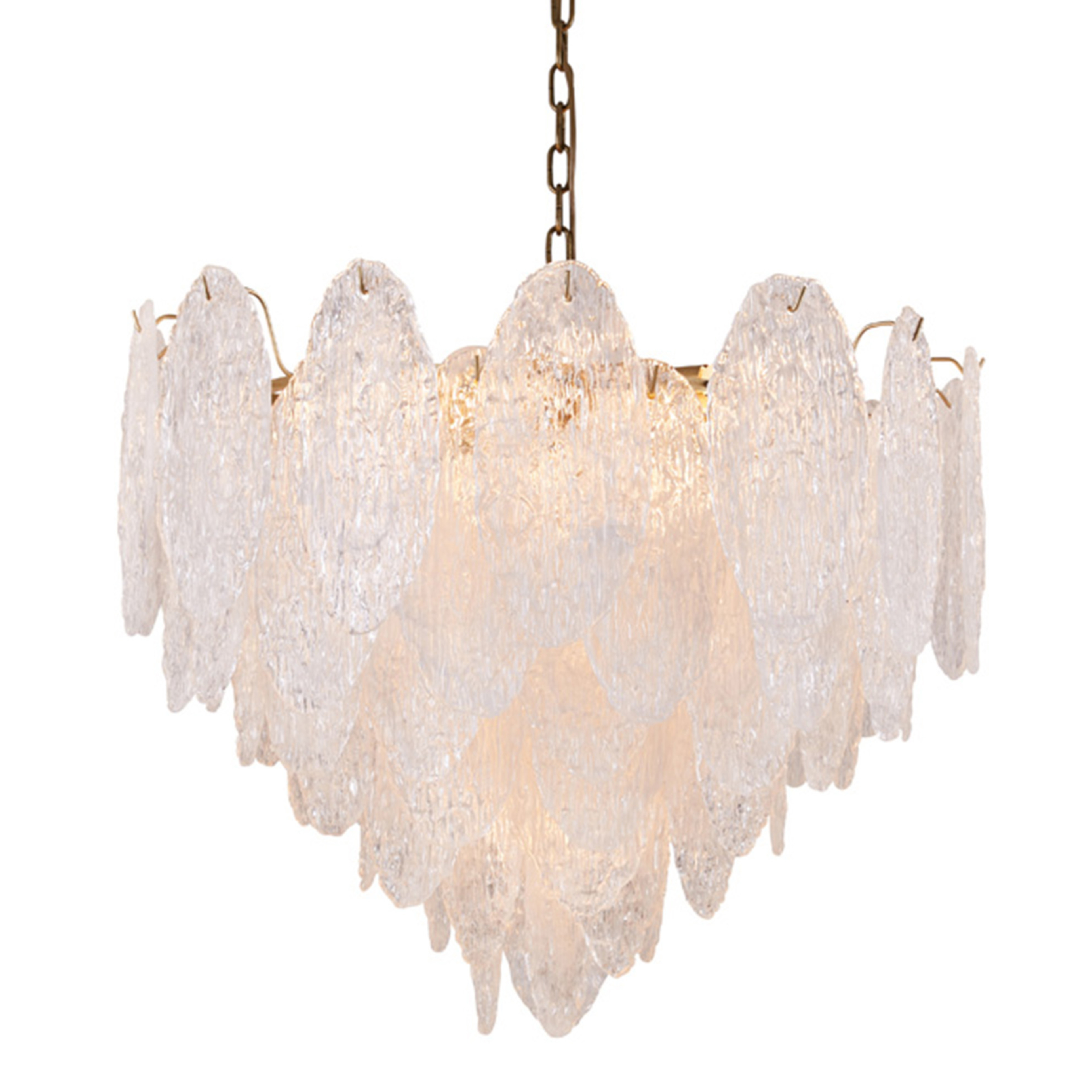 Trafford Textured Glass Pendant Chandelier