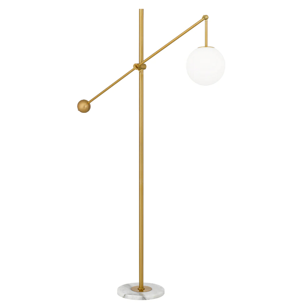 Kobe Gold Opal Glass Floor Lamp