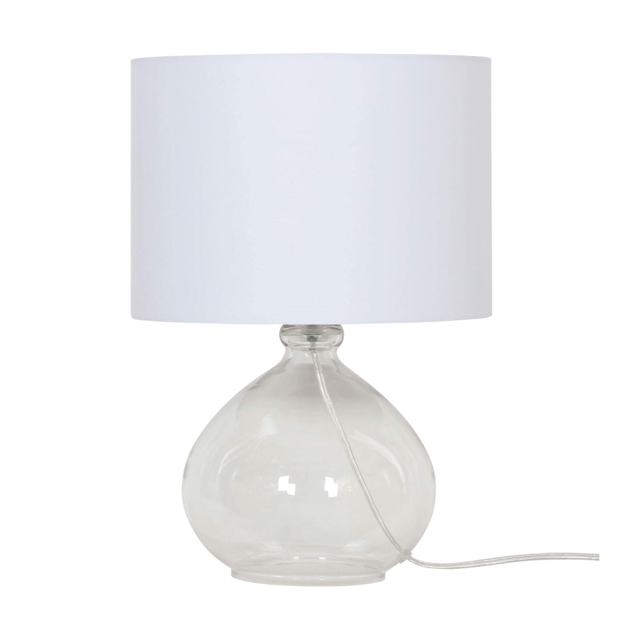 Malawi Clear Glass Designer Table Lamp