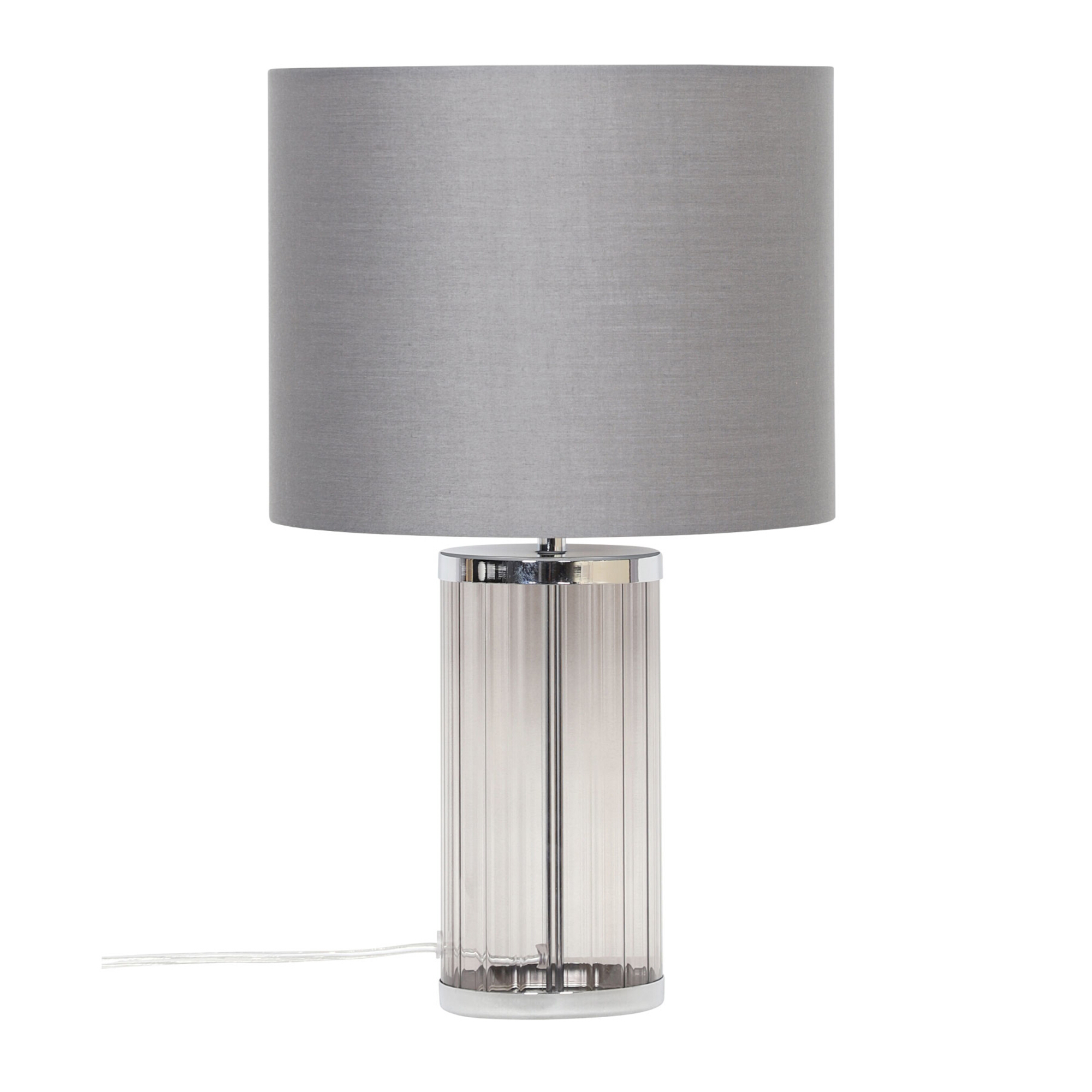 Nagano Grey Textured Glass Table Lamp