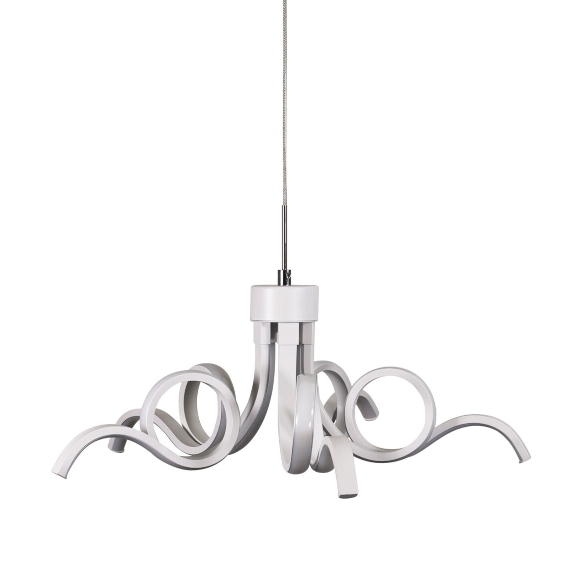Niagara White Twisted Loops Pendant Light