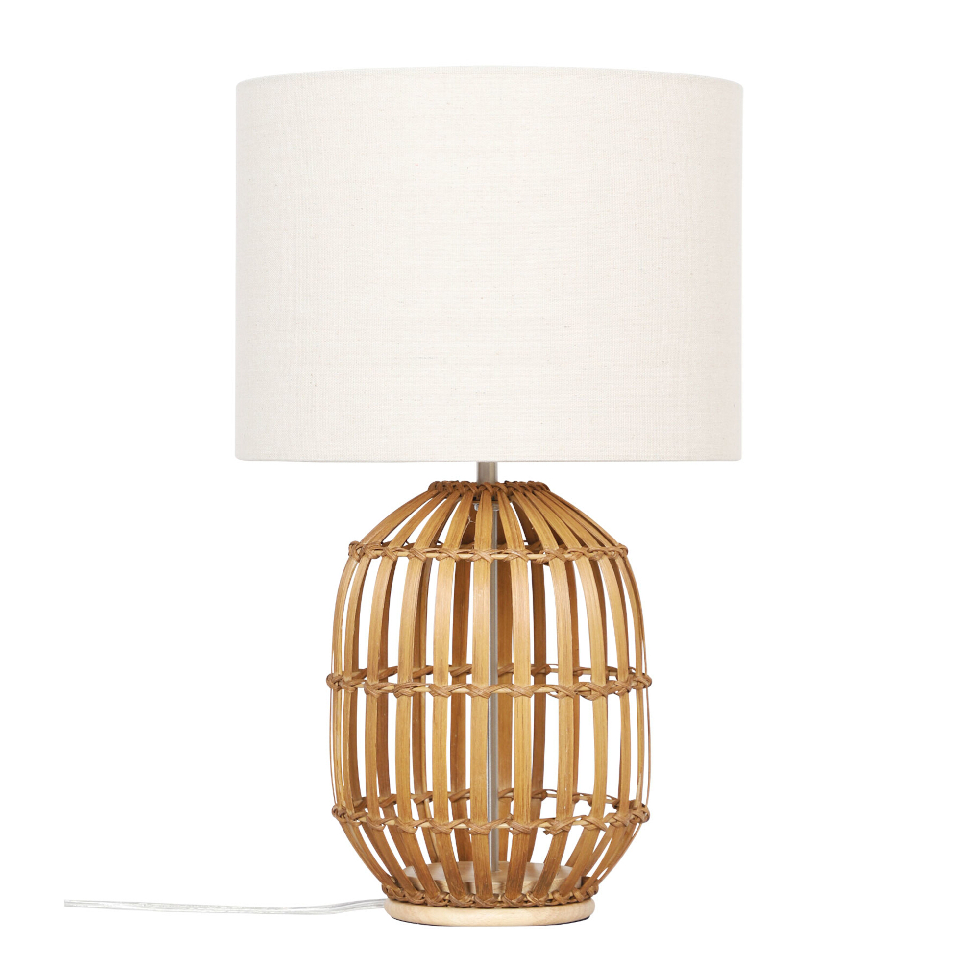 Turry Braided Bamboo Coastal Table Lamp
