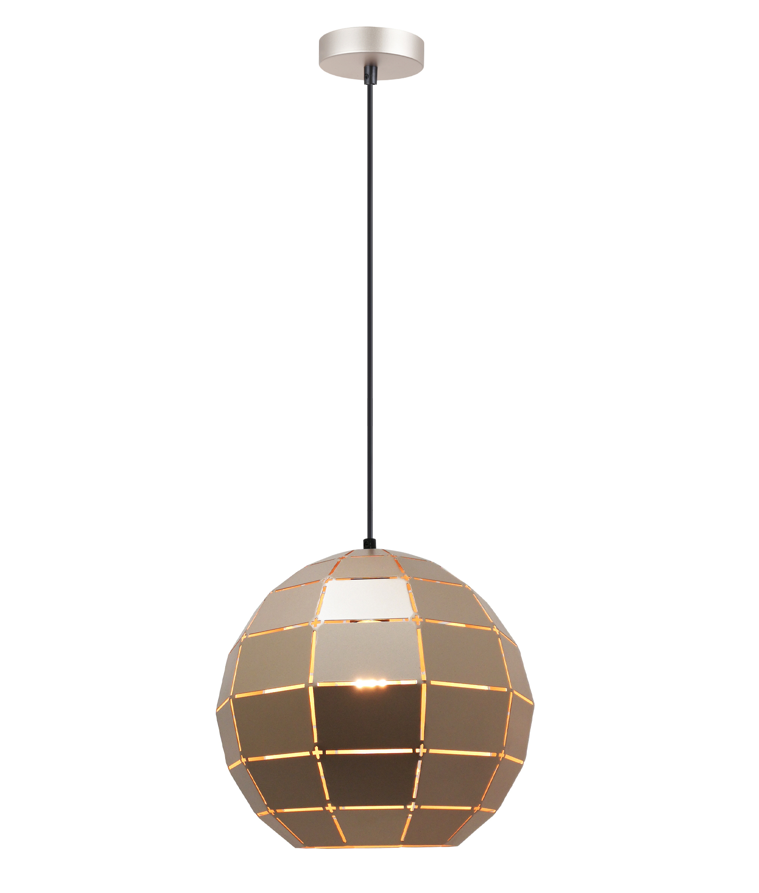 Abilene Champagne Gold Wine Glass Tiled Pendant
