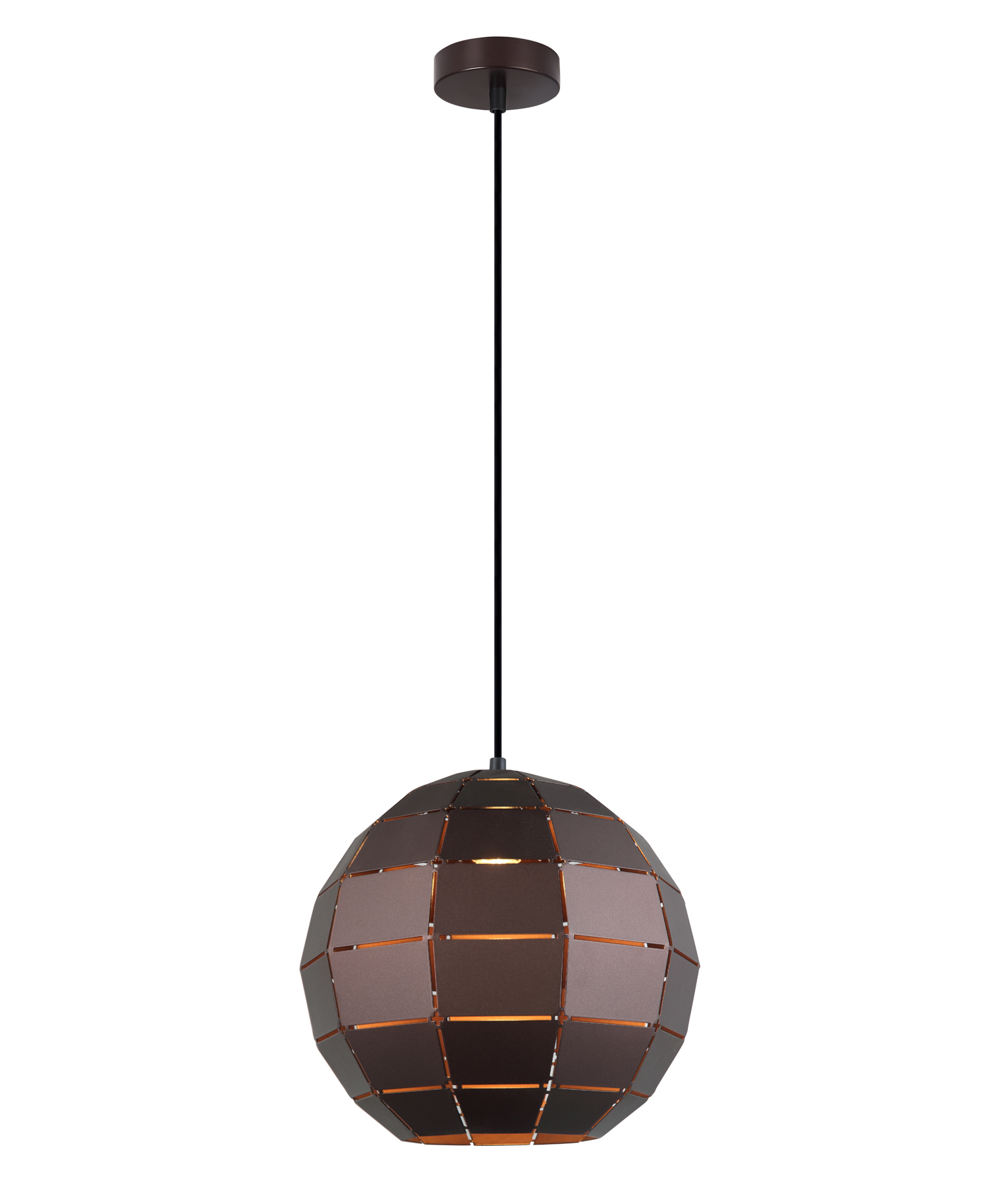 Abilene Dark Coffee Wine Glass Tiled Pendant