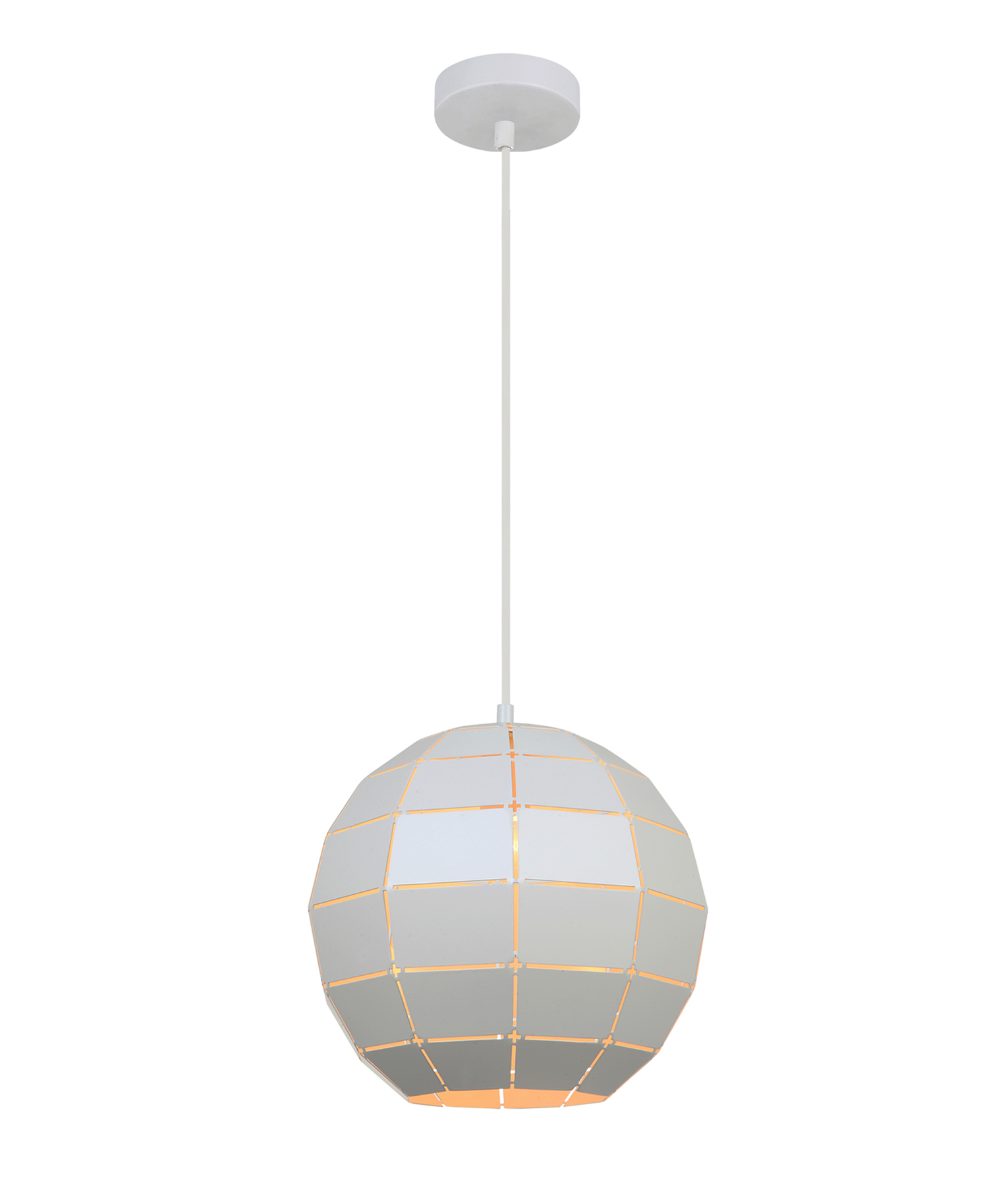 Abilene Matt White Wine Glass Tiled Pendant