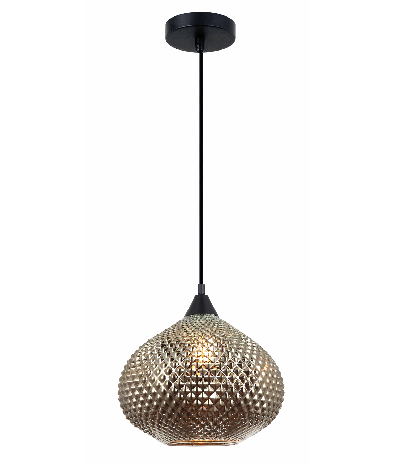 Rabat Chrome Wine Glass Pendant Light