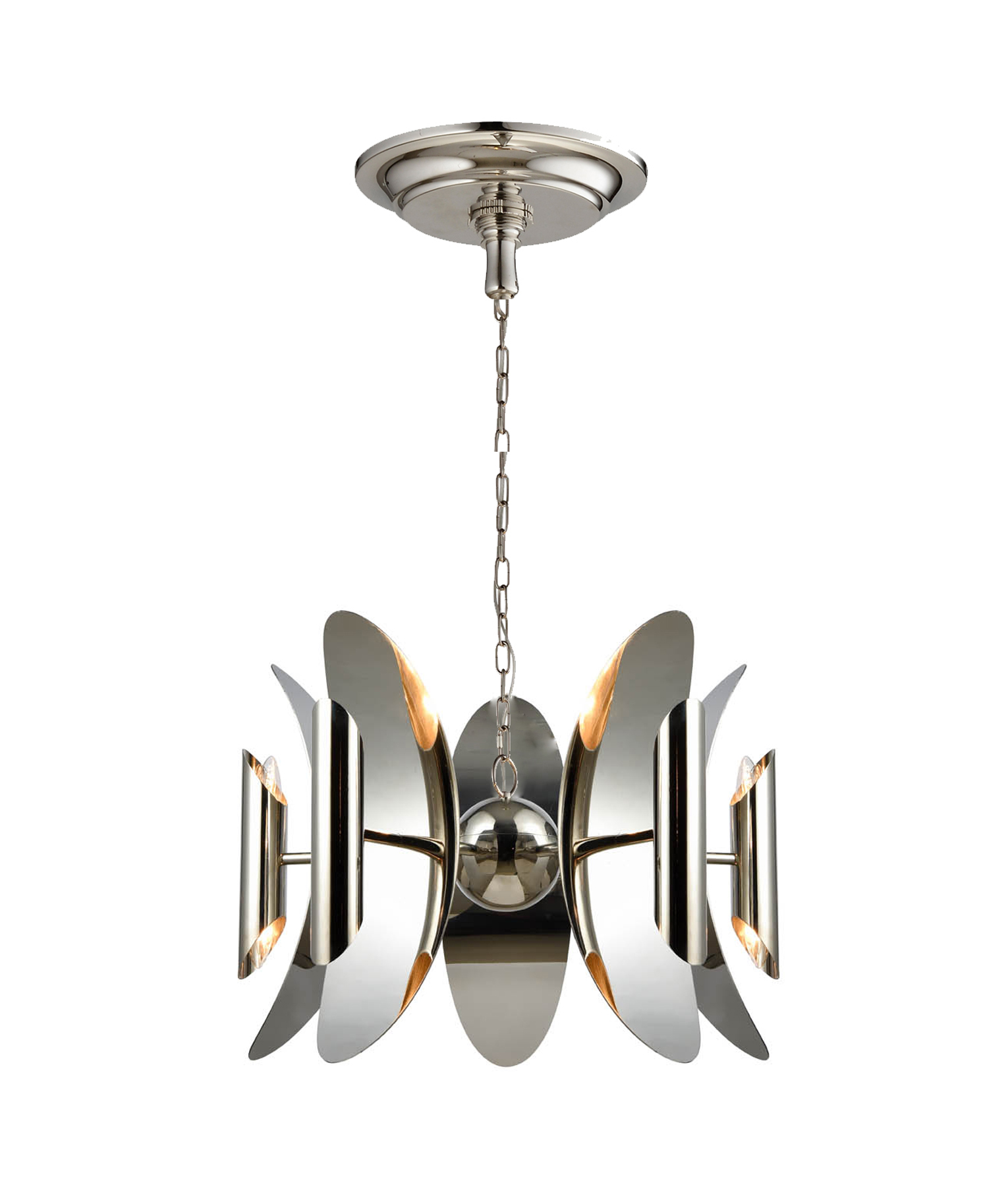 Santorini Chrome Steel Pendant Chandelier