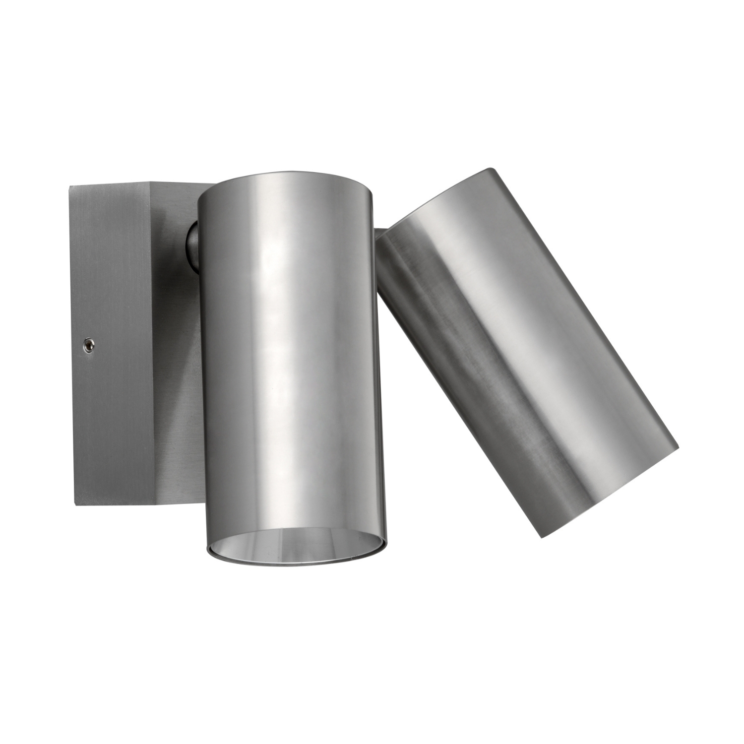 Luella Titanium Adjustable Twin Spot Wall Light