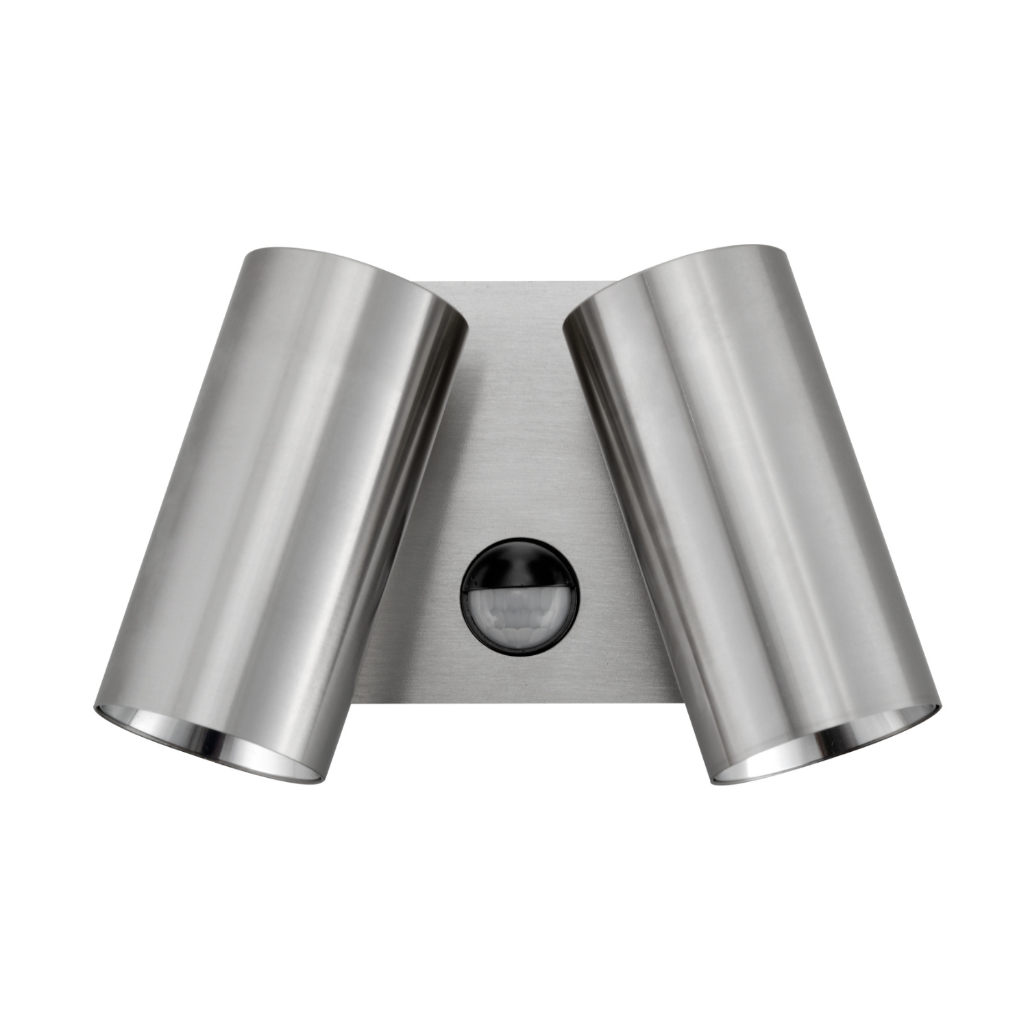 Luella Titanium Adjustable Twin Spot Wall Light with Sensor