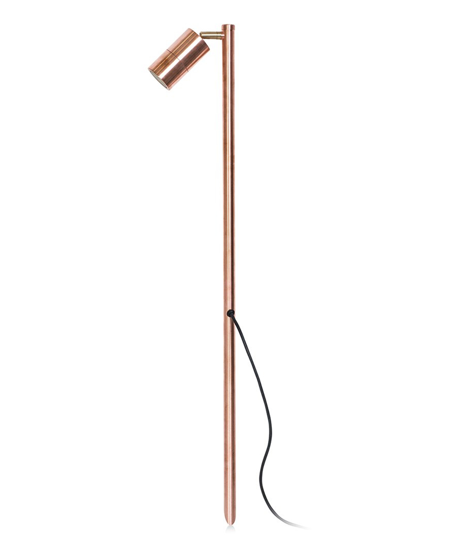 Mirasol Polished Copper Single Spot Spike Light