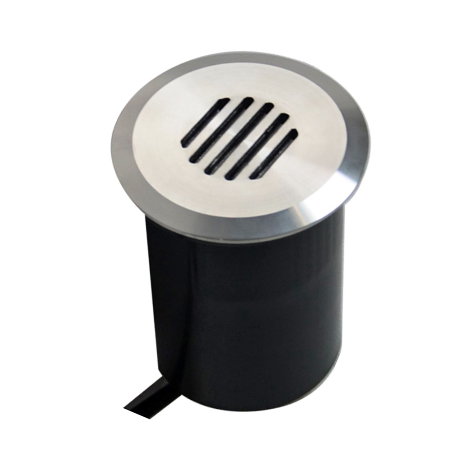 Round Steel Grilled Wall and Inground Light