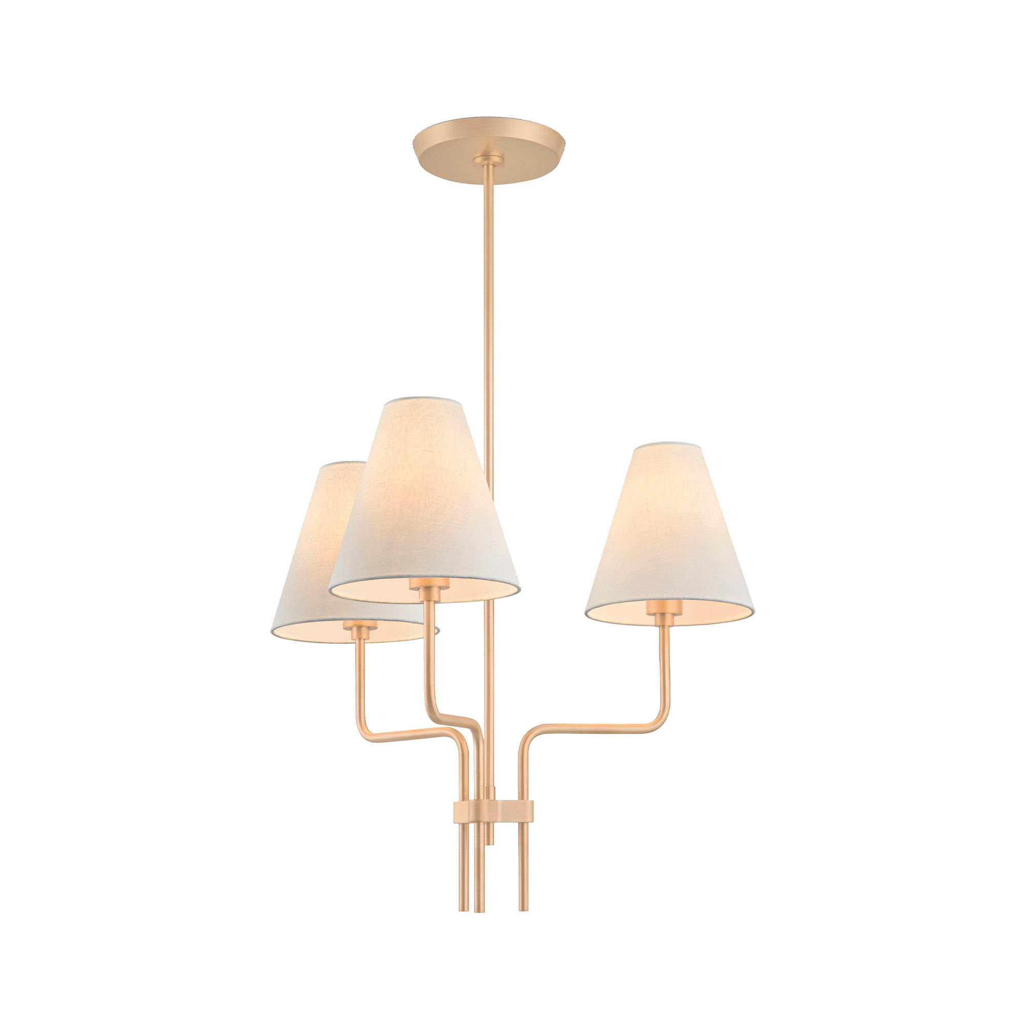 Tripp Hewn Brass Hang Chandelier